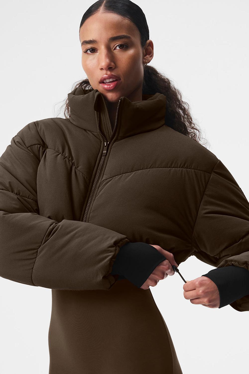 Alo Yoga Main Act Corset Naisten Puffer Takki Mustat | Suomi  8156-GIFHN