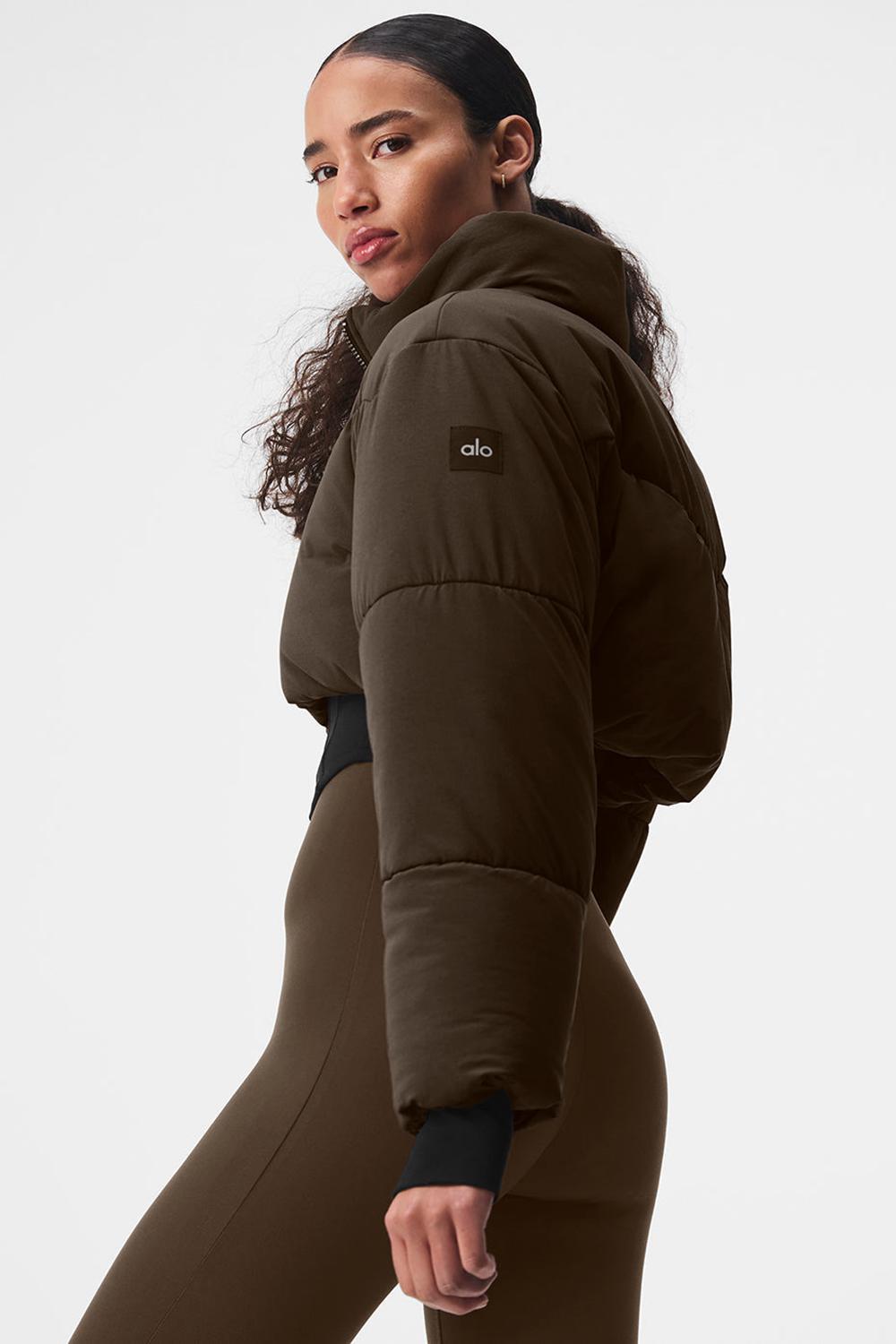 Alo Yoga Main Act Corset Naisten Puffer Takki Mustat | Suomi  8156-GIFHN