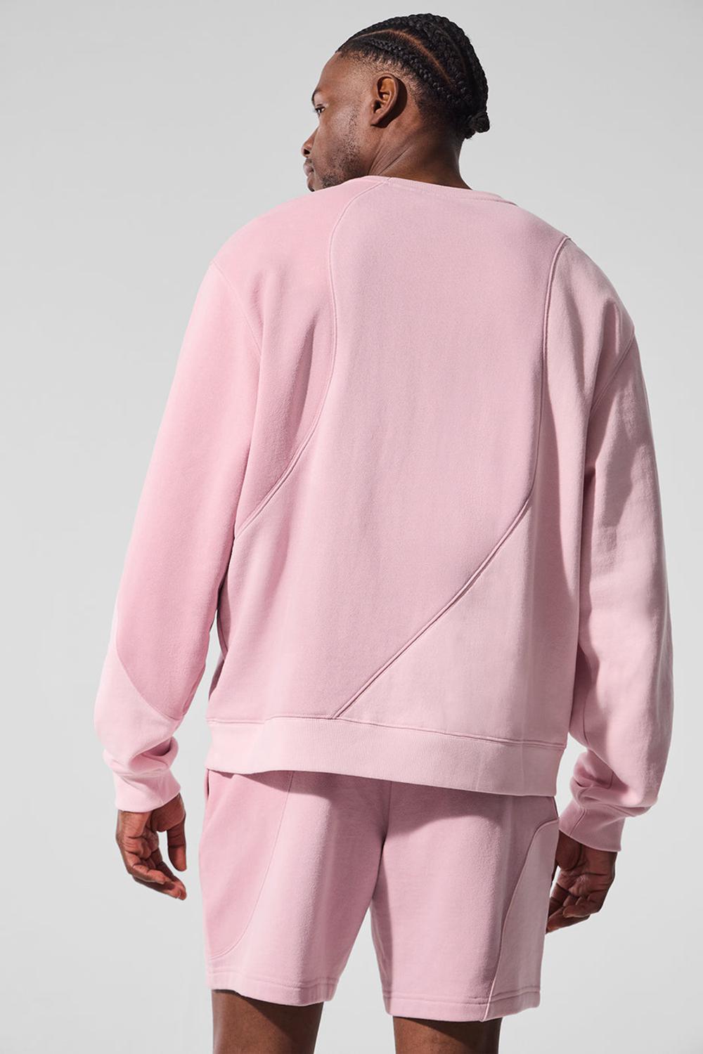 Alo Yoga Make Waves Crew Neck Miesten Villapusero Pinkki | Suomi  1874-ULJYN