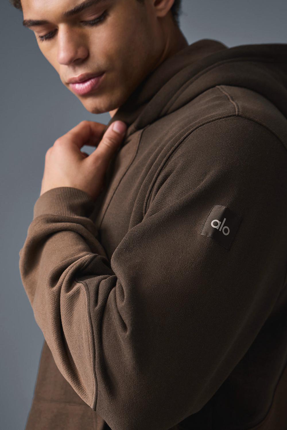 Alo Yoga Make Waves Miesten Huppari Espresso Tonal | Suomi  9201-ORIMW