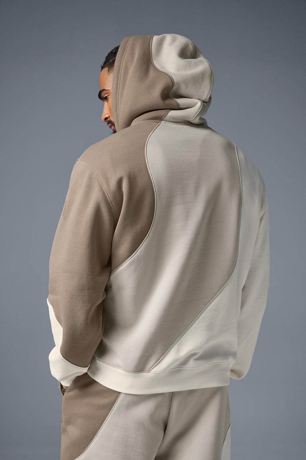 Alo Yoga Make Waves Miesten Huppari Ivory / Bone / Gravel | Suomi  0918-GQAUW