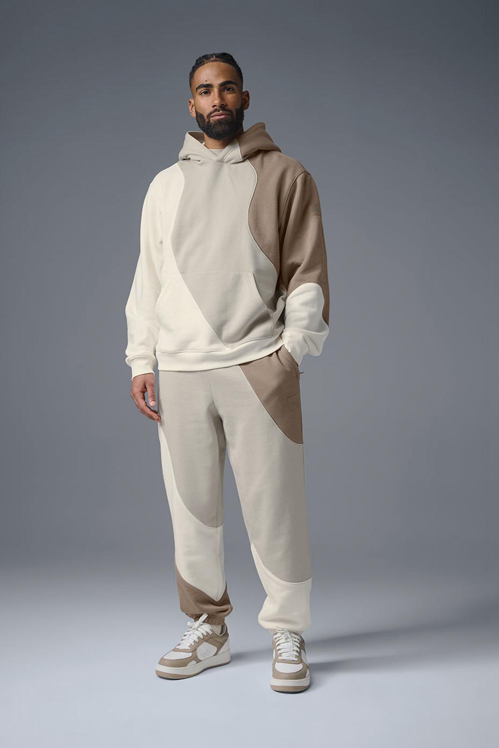 Alo Yoga Make Waves Miesten Huppari Ivory / Bone / Gravel | Suomi  0918-GQAUW