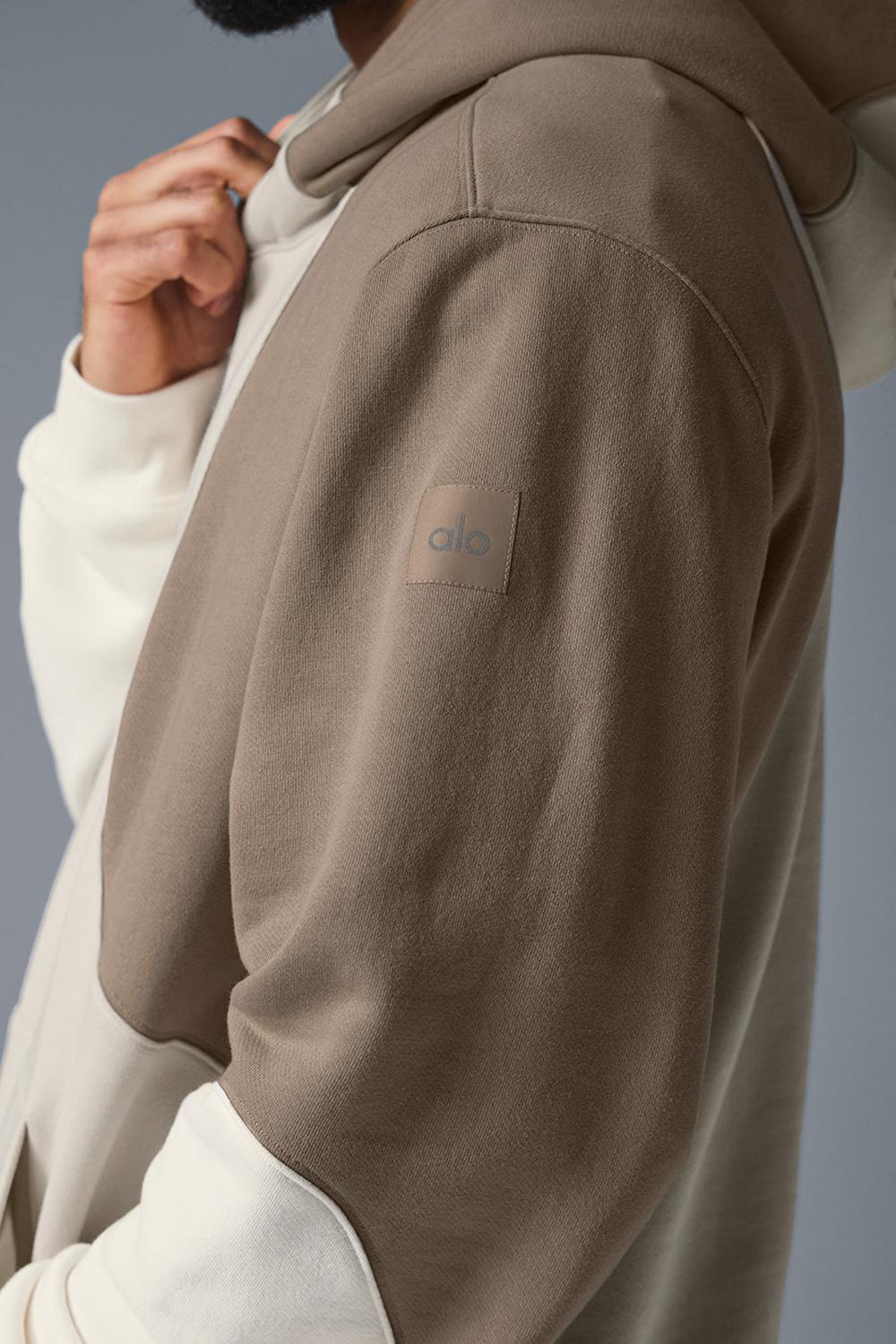 Alo Yoga Make Waves Miesten Huppari Ivory / Bone / Gravel | Suomi  0918-GQAUW