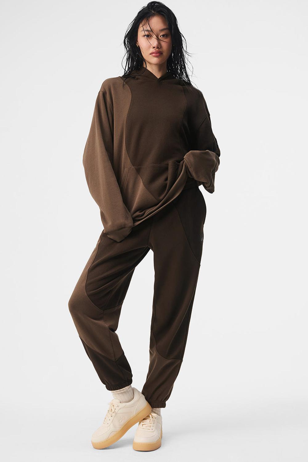 Alo Yoga Make Waves Naisten Collegehousut Espresso Tonal | Suomi  5308-BXGPL