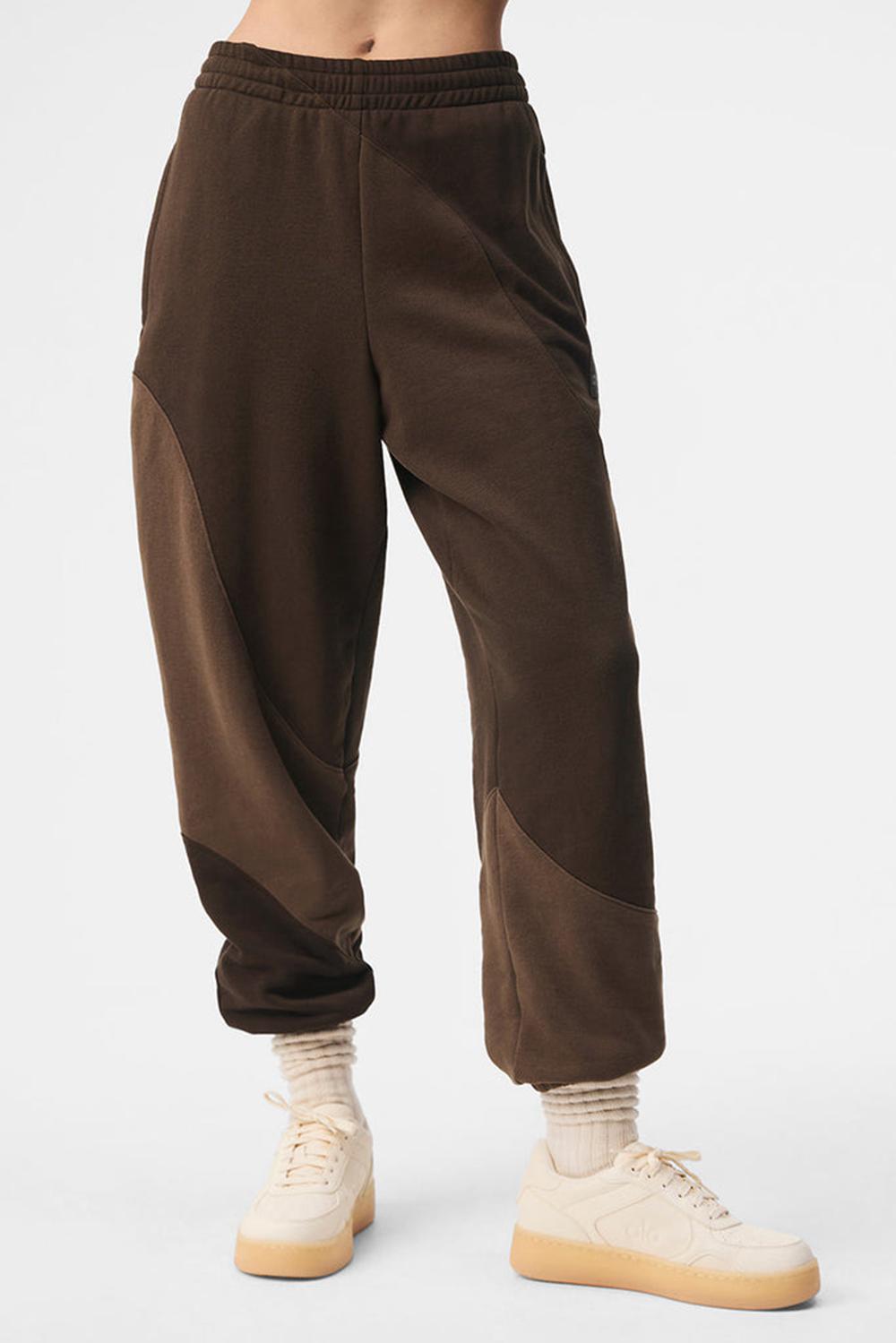 Alo Yoga Make Waves Naisten Collegehousut Espresso Tonal | Suomi  5308-BXGPL