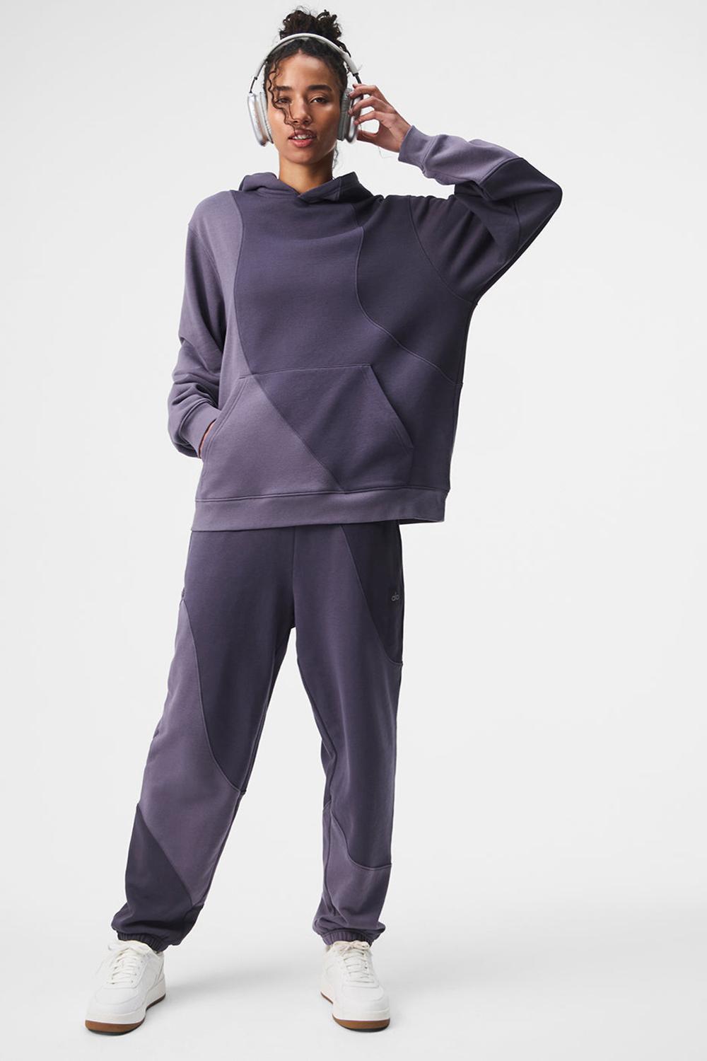 Alo Yoga Make Waves Naisten Collegehousut Italian Plum Tonal | Suomi  4219-GROVP