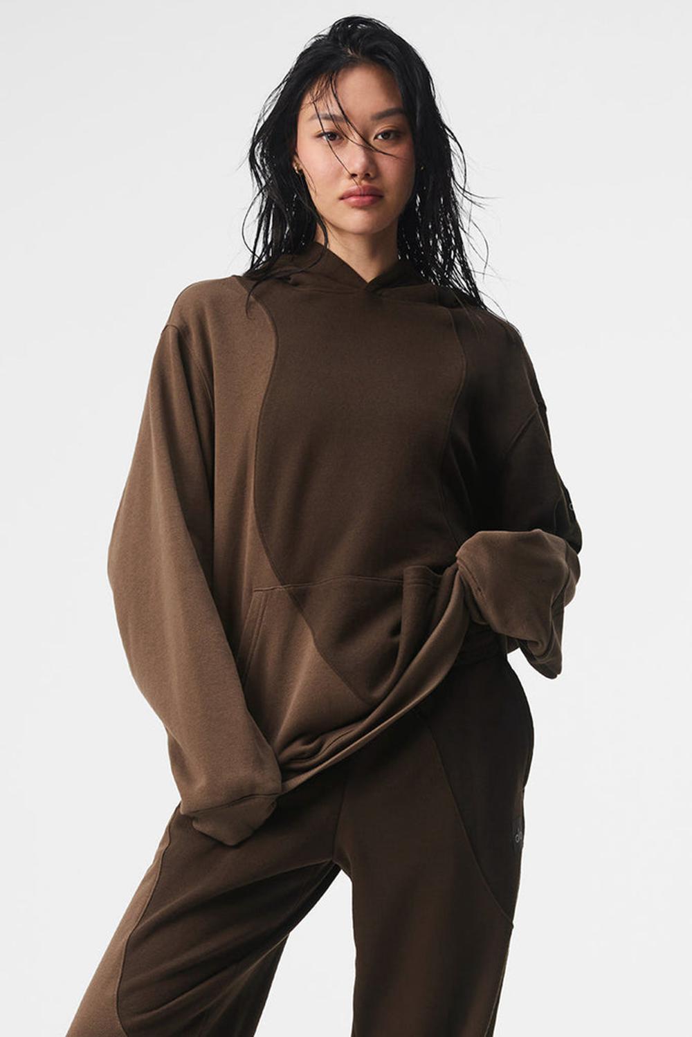 Alo Yoga Make Waves Naisten Huppari Espresso Tonal | Suomi  2781-DUTBF