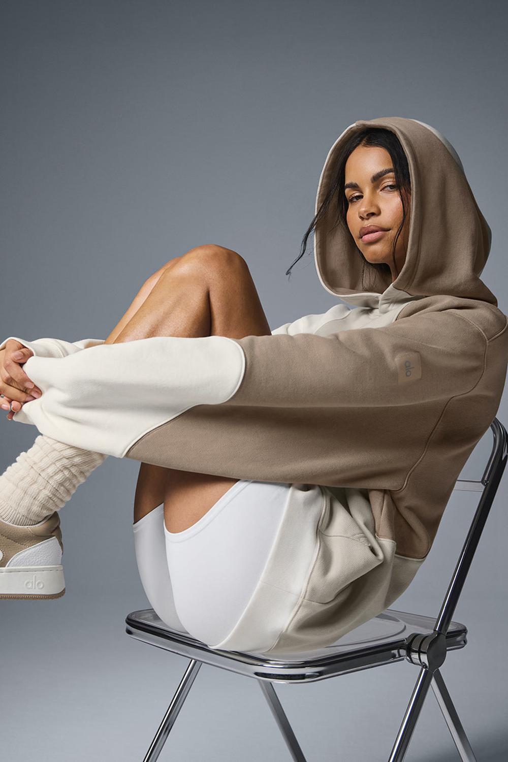 Alo Yoga Make Waves Naisten Huppari Ivory / Bone / Gravel | Suomi  5701-RTXCA