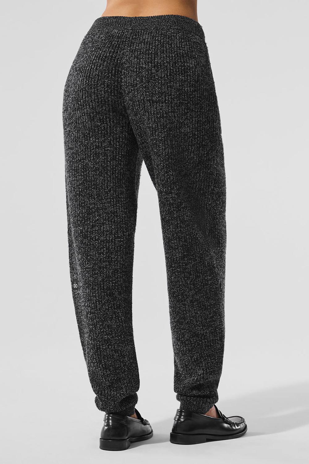 Alo Yoga Marl Sweater Naisten Housut Mustat | Suomi  0278-DGXTY