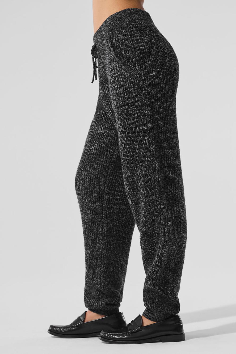 Alo Yoga Marl Sweater Naisten Housut Mustat | Suomi  0278-DGXTY
