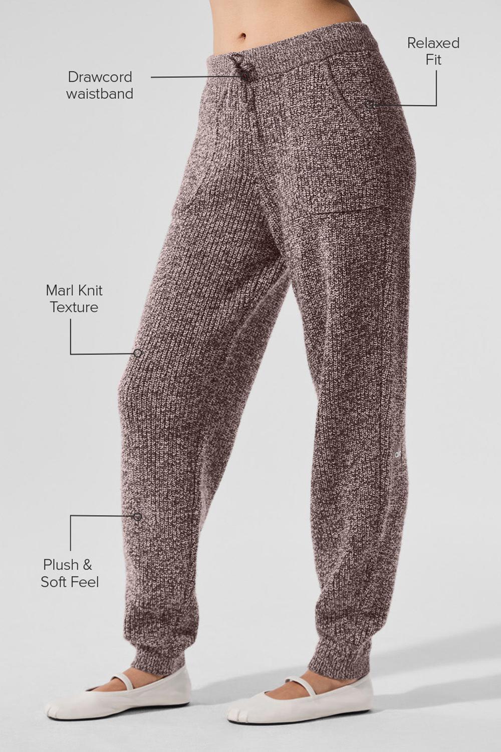Alo Yoga Marl Sweater Naisten Housut Mushroom Marl | Suomi  4897-WOYMB
