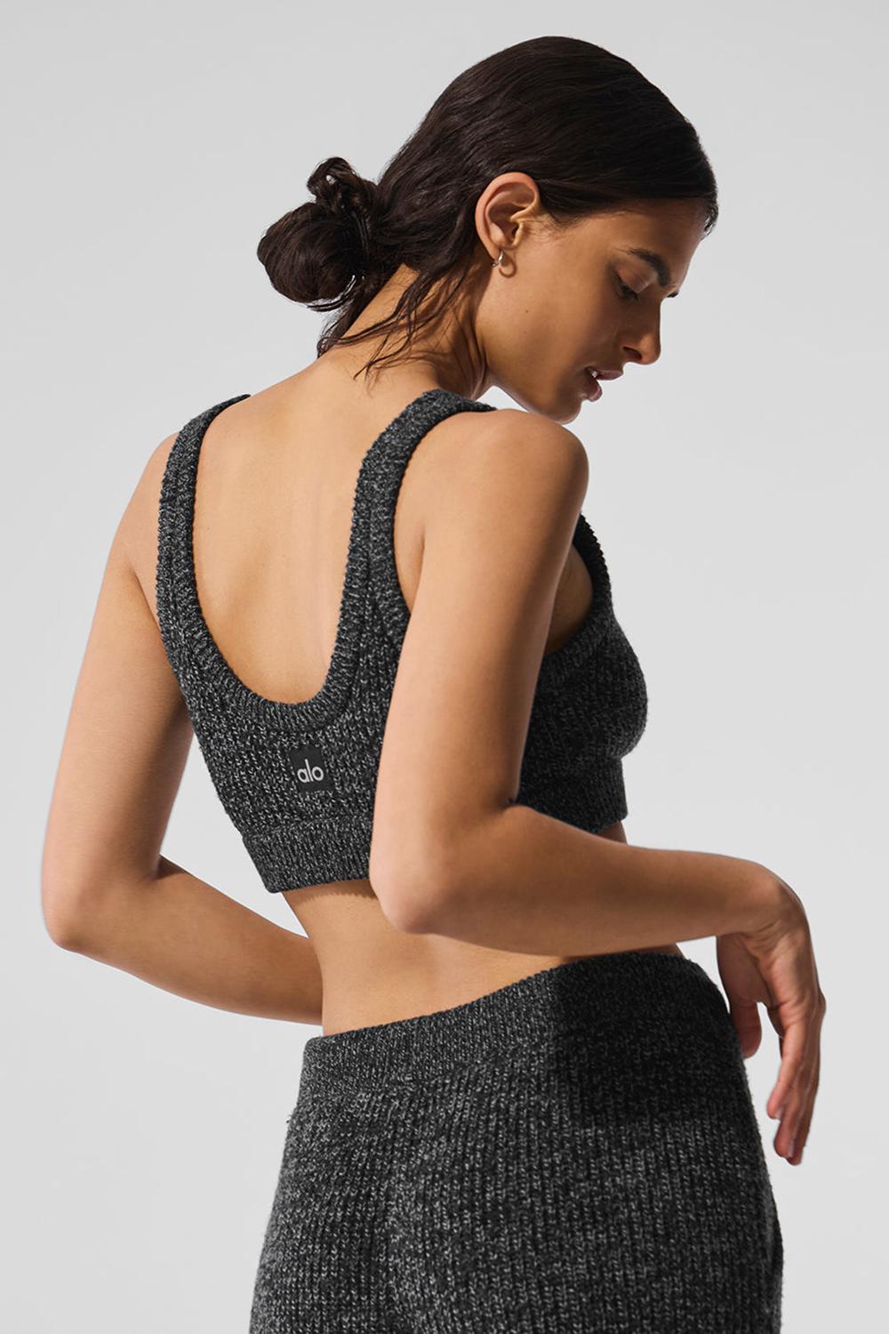 Alo Yoga Marl Sweater Naisten Urheiluliivi Mustat | Suomi  7381-JNOYI