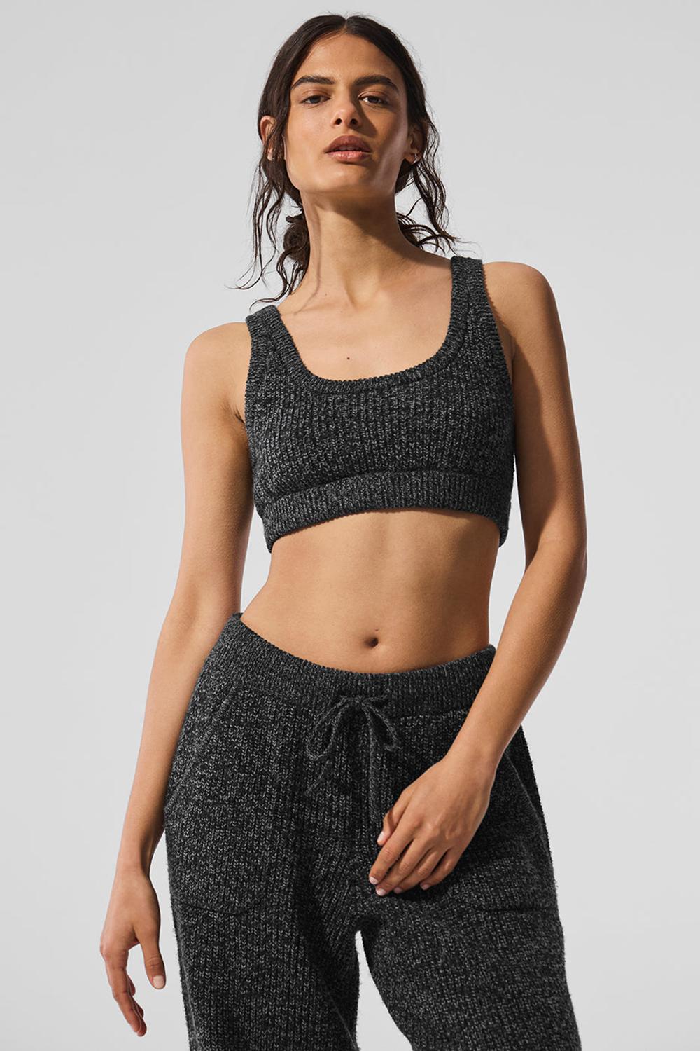 Alo Yoga Marl Sweater Naisten Urheiluliivi Mustat | Suomi  7381-JNOYI