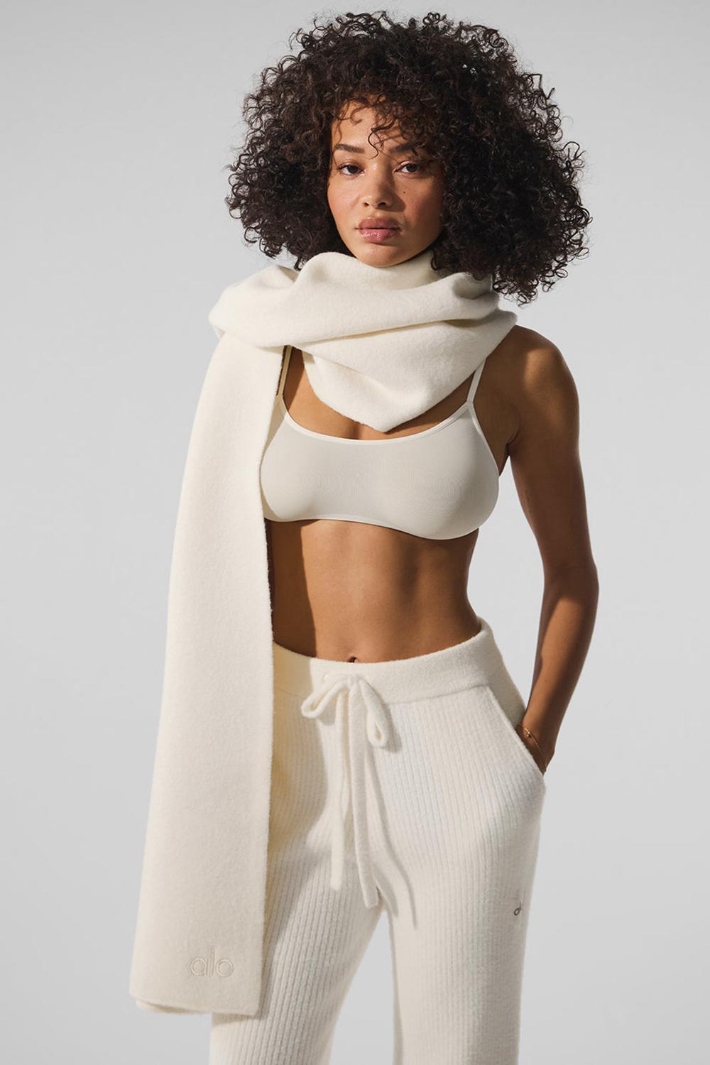 Alo Yoga Merino Wool Oversized Miesten Huivi Ivory | Suomi  8329-OQDCM
