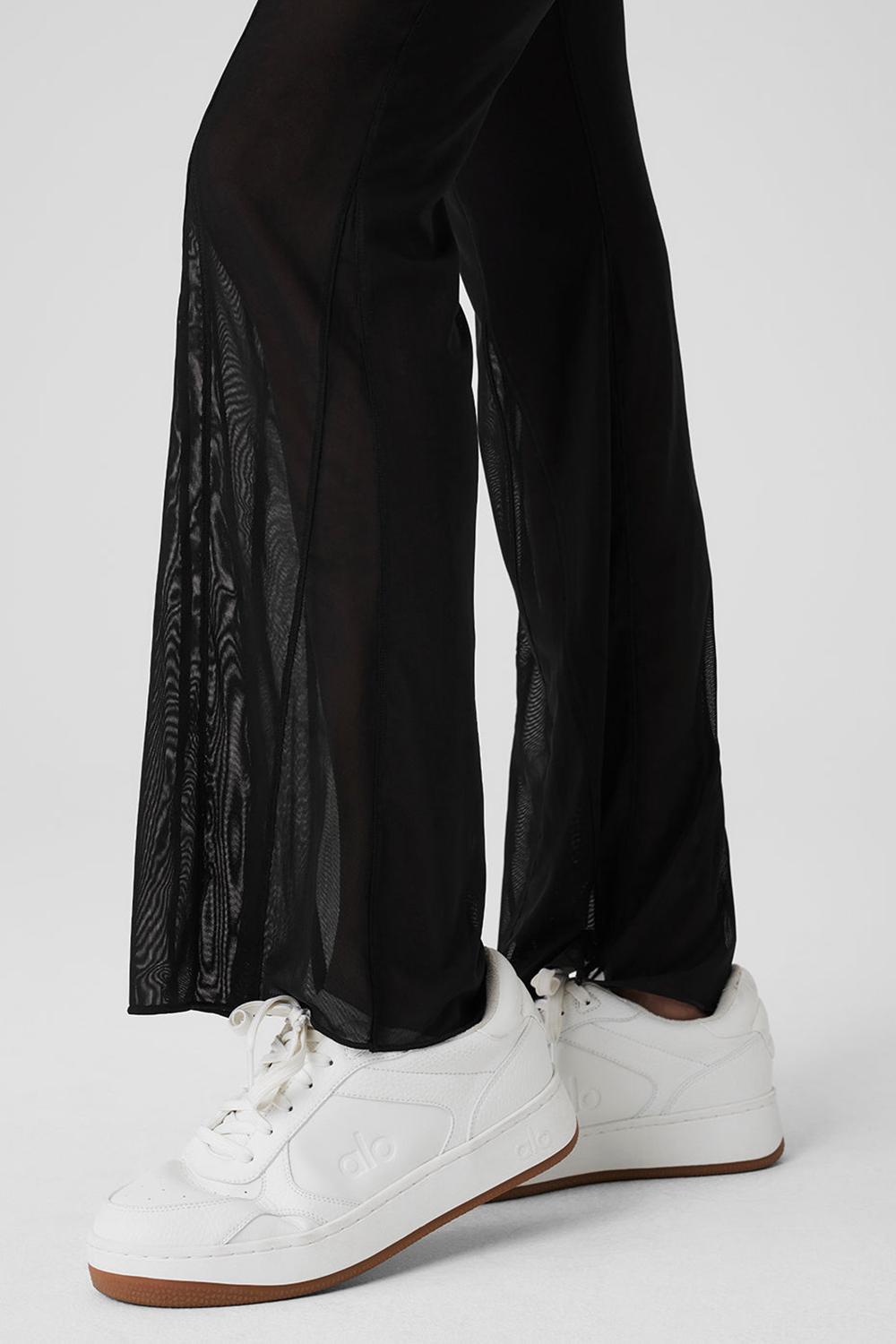 Alo Yoga Mesh High-Waist Flicker Naisten Housut Mustat | Suomi  7168-ZWUQP