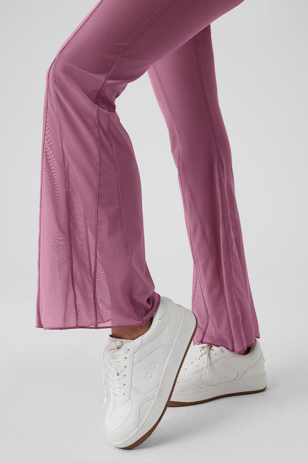 Alo Yoga Mesh High-Waist Flicker Naisten Housut Soft Mulberry | Suomi  6835-JEAKL