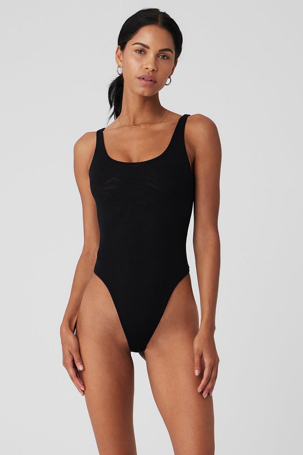Alo Yoga Mesh Sheer Illusion Naisten Body Mustat | Suomi  7816-BHMQE