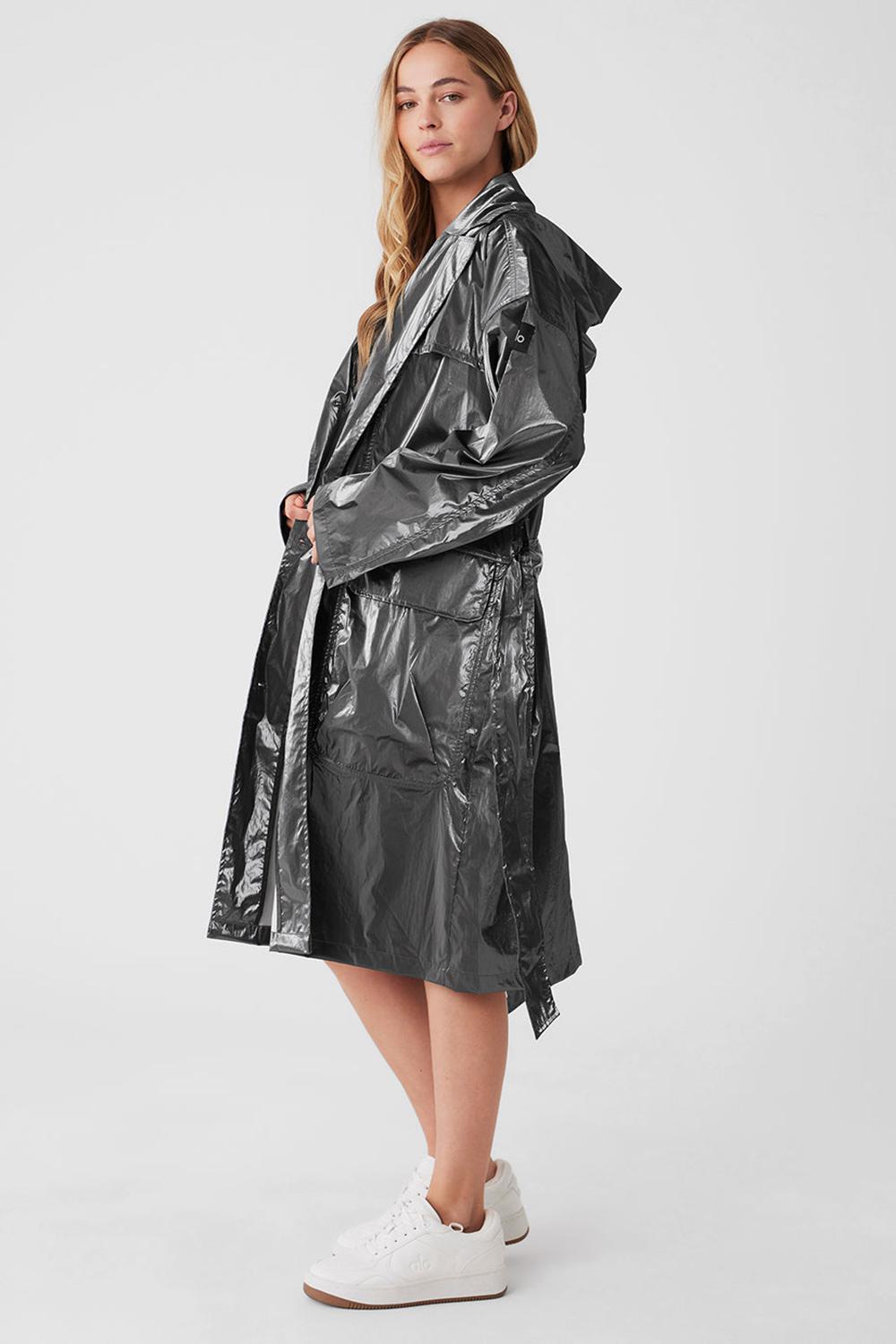 Alo Yoga Metallic Break Line Naisten Trenssi Hopea | Suomi  6089-YRGOV