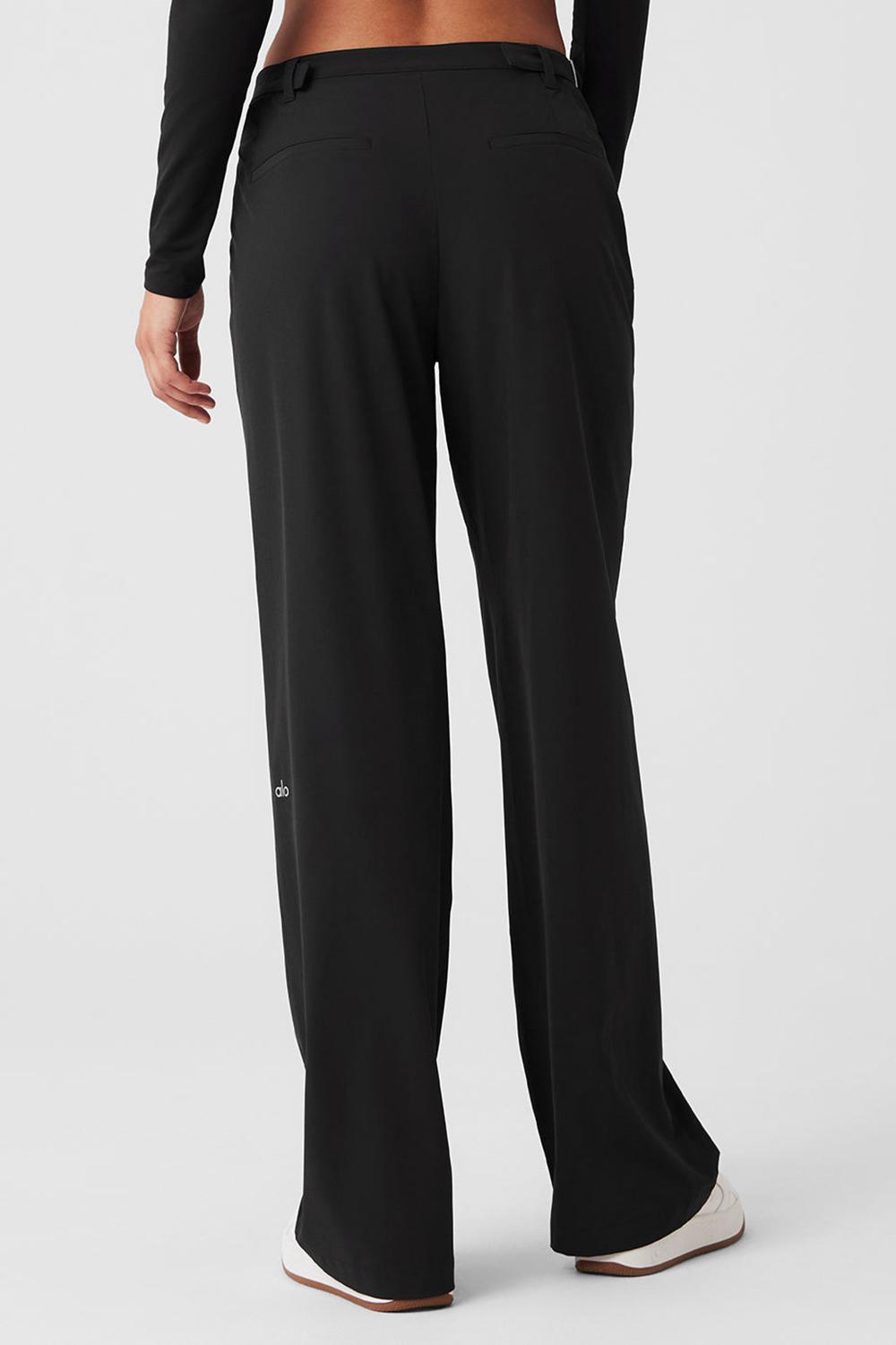 Alo Yoga Mid-Rise Showdown Naisten Housut Mustat | Suomi  1046-LZUAC