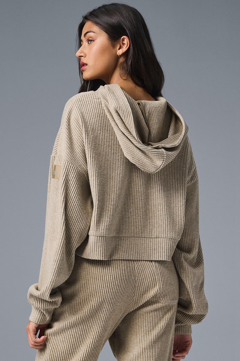 Alo Yoga Muse Naisten Huppari Gravel Heather | Suomi  7038-KJITP
