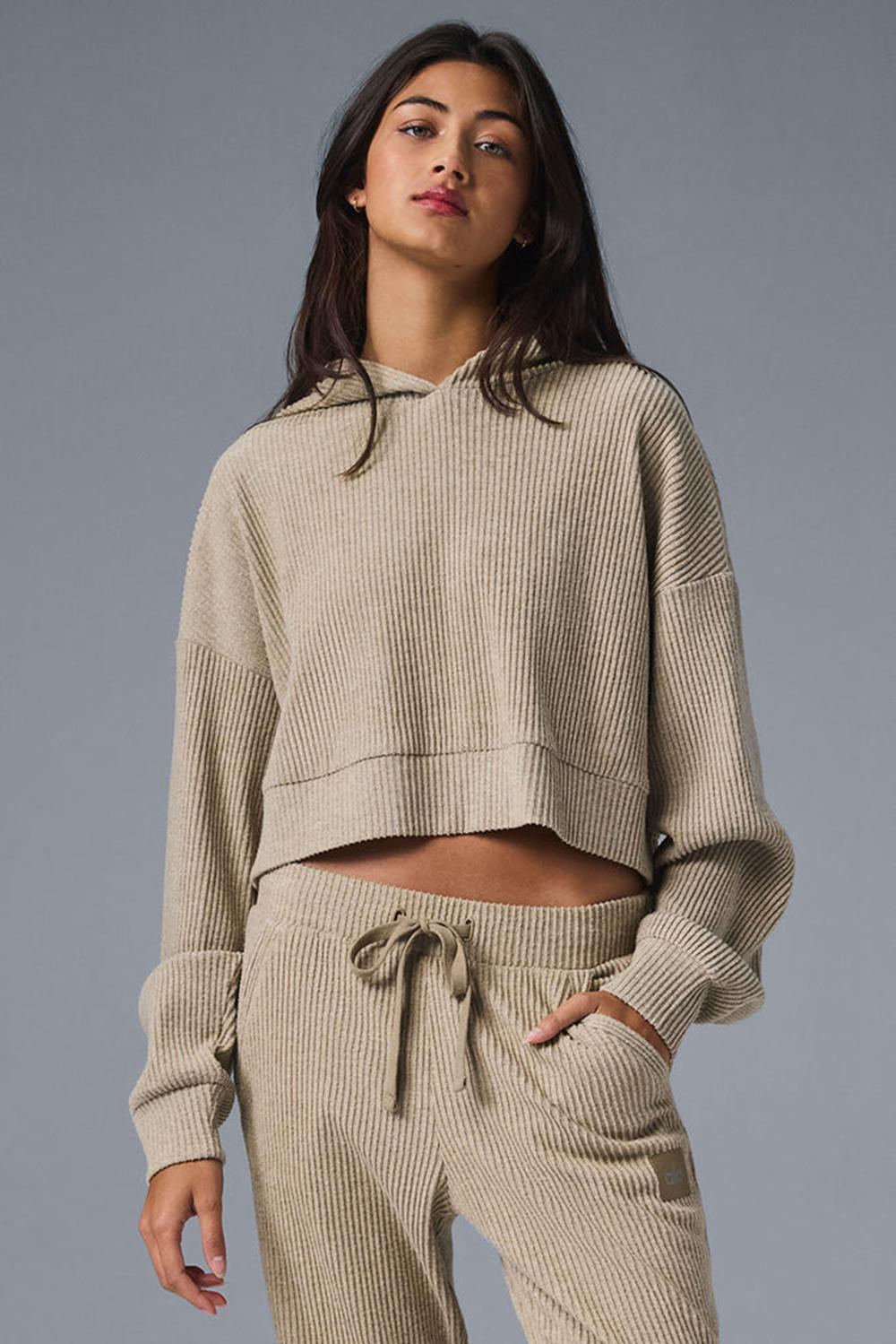 Alo Yoga Muse Naisten Huppari Gravel Heather | Suomi  7038-KJITP