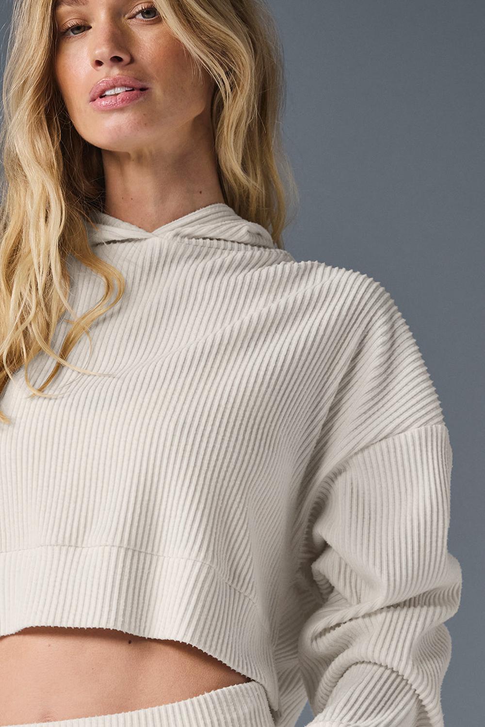 Alo Yoga Muse Naisten Huppari Ivory | Suomi  6098-KINMB