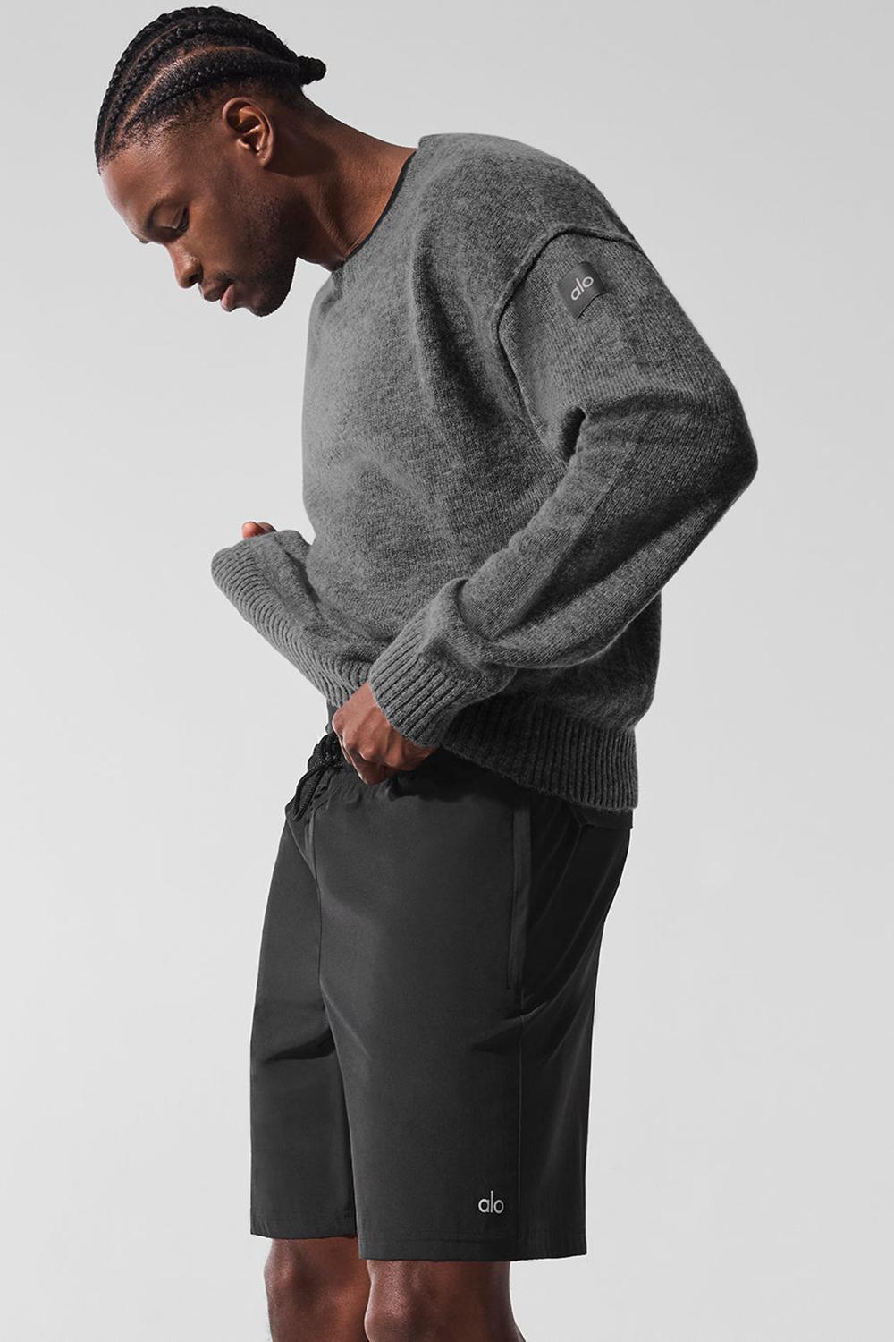 Alo Yoga New Class Cashmere Crewneck Miesten Neulepuserot Platina Harmaat | Suomi  6592-CKFYG