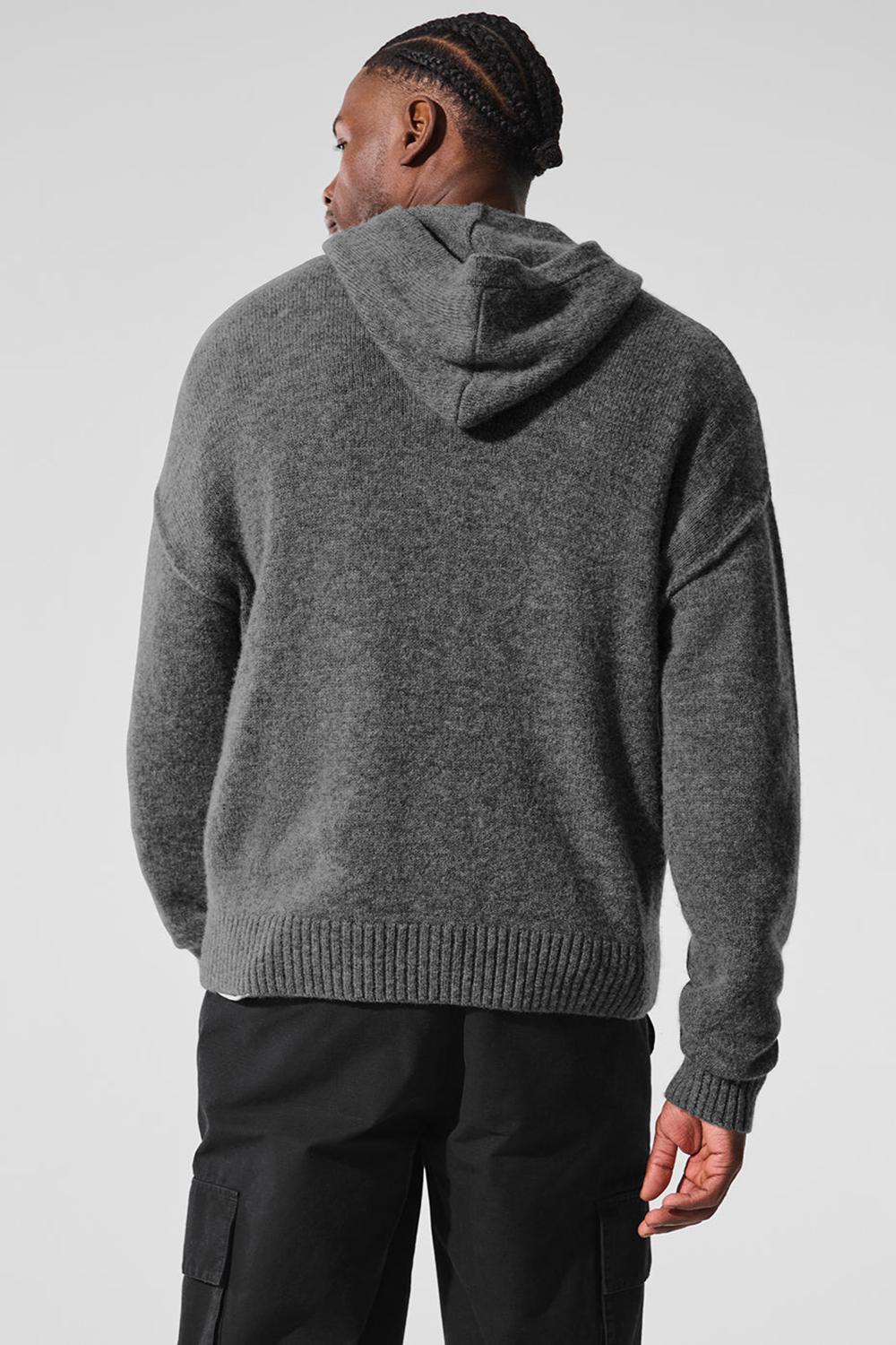 Alo Yoga New Class Cashmere Full Zip Miesten Huppari Platina Harmaat | Suomi  6523-FNMYQ