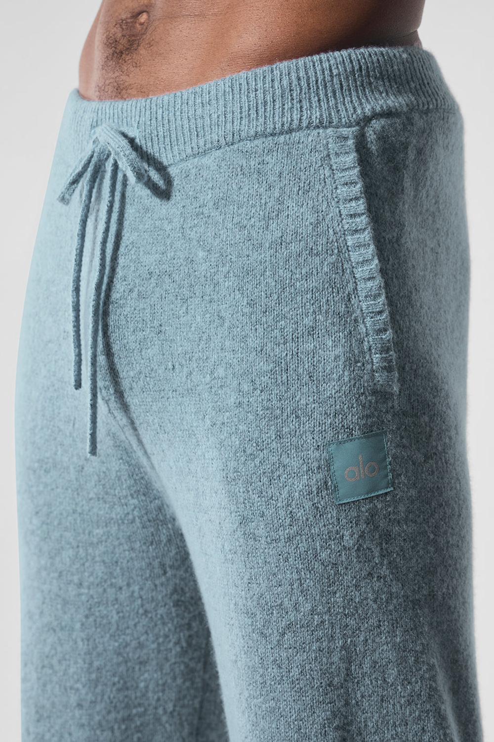 Alo Yoga New Class Cashmere Miesten Collegehousut Sininen | Suomi  7592-IXGYS