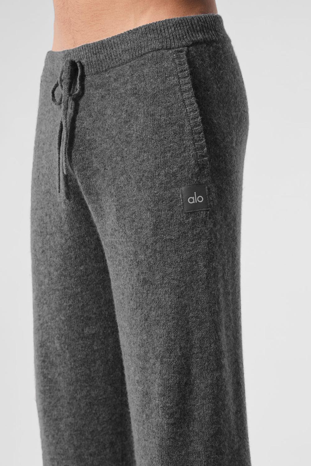 Alo Yoga New Class Cashmere Miesten Collegehousut Platina Harmaat | Suomi  5346-PQLWO