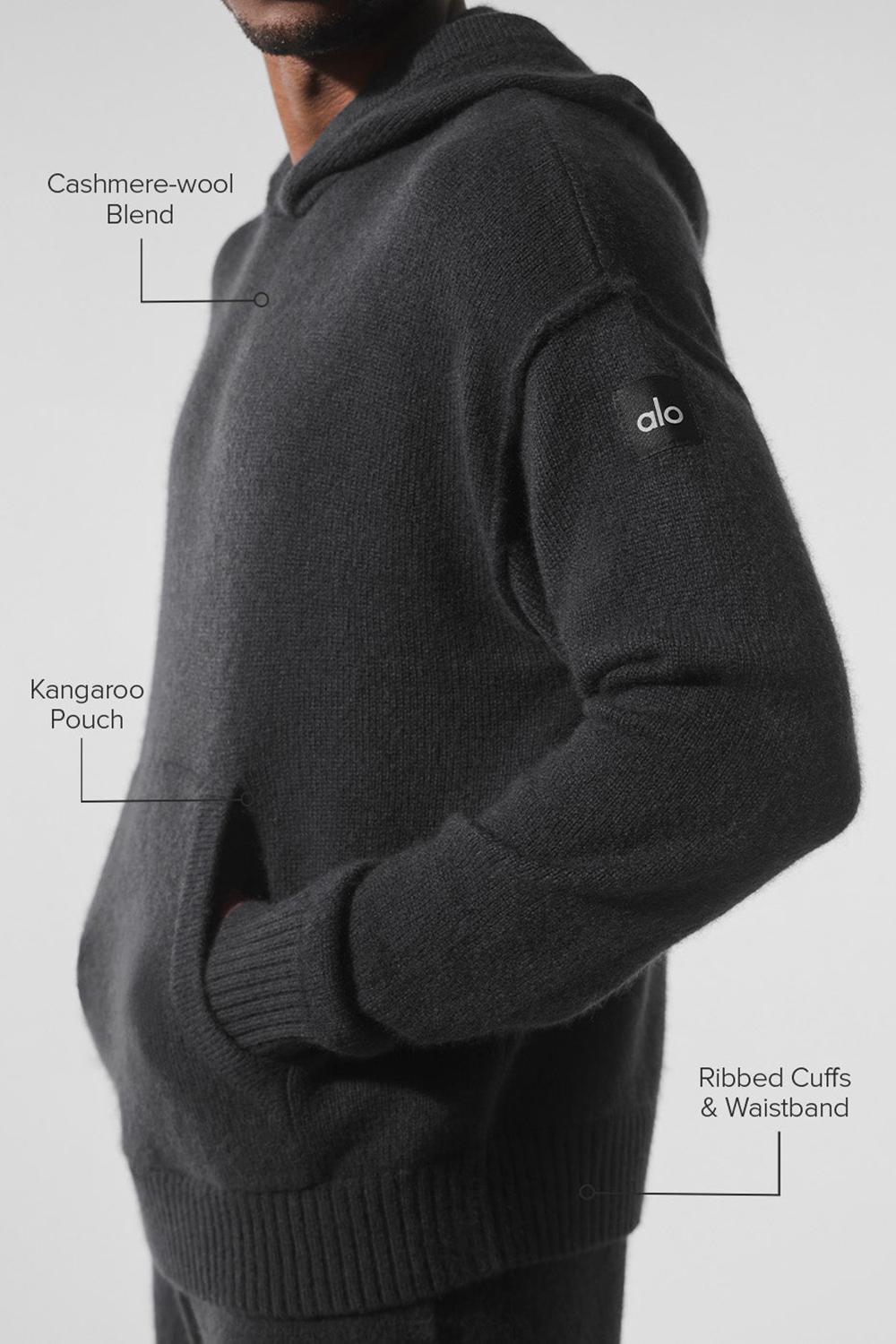 Alo Yoga New Class Cashmere Miesten Huppari Mustat | Suomi  8792-UKRZL