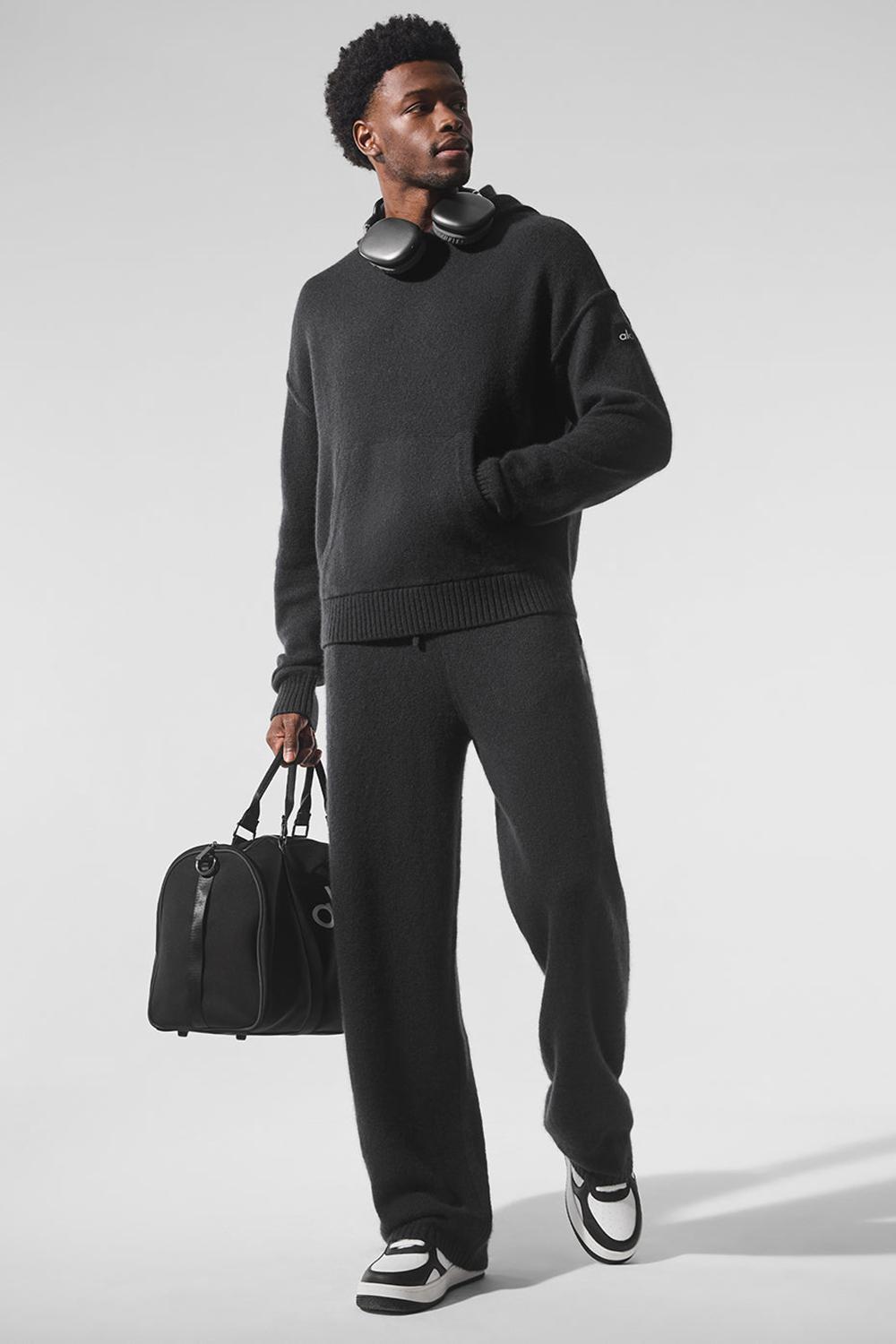 Alo Yoga New Class Cashmere Miesten Huppari Mustat | Suomi  8792-UKRZL