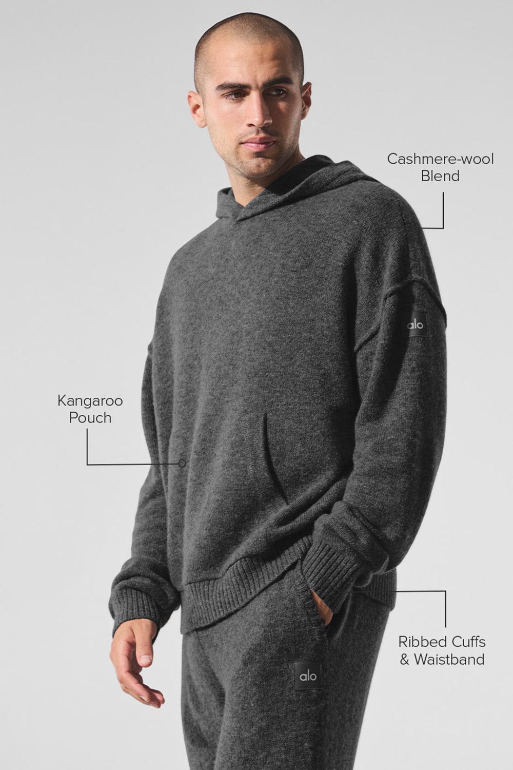 Alo Yoga New Class Cashmere Miesten Huppari Platina Harmaat | Suomi  7690-OESKT