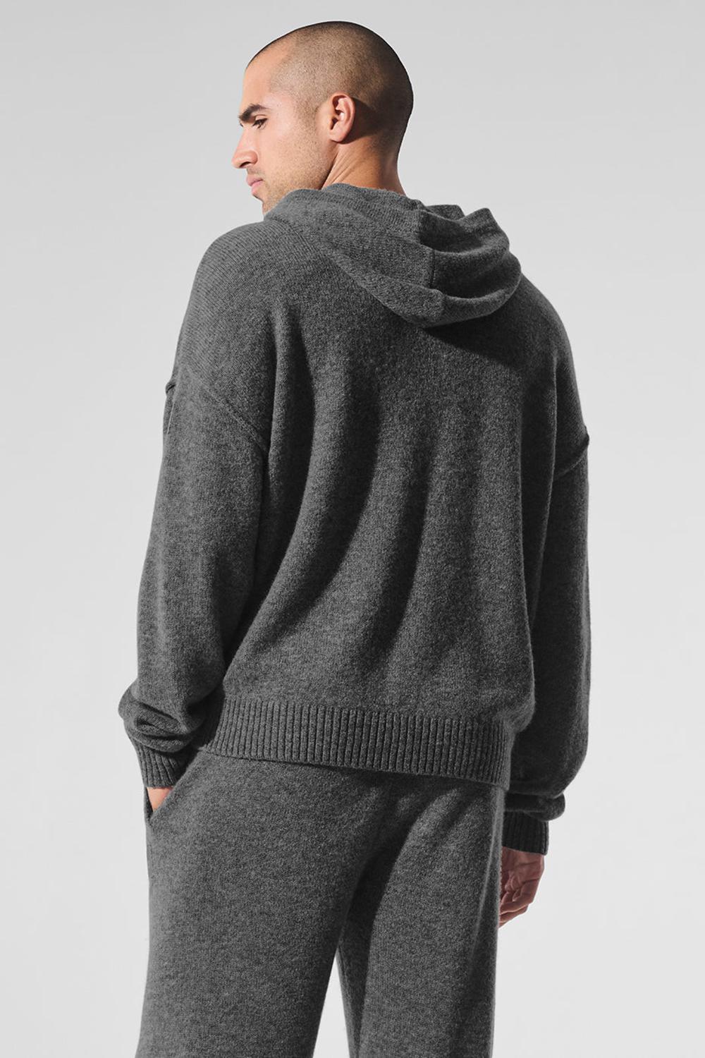 Alo Yoga New Class Cashmere Miesten Huppari Platina Harmaat | Suomi  7690-OESKT