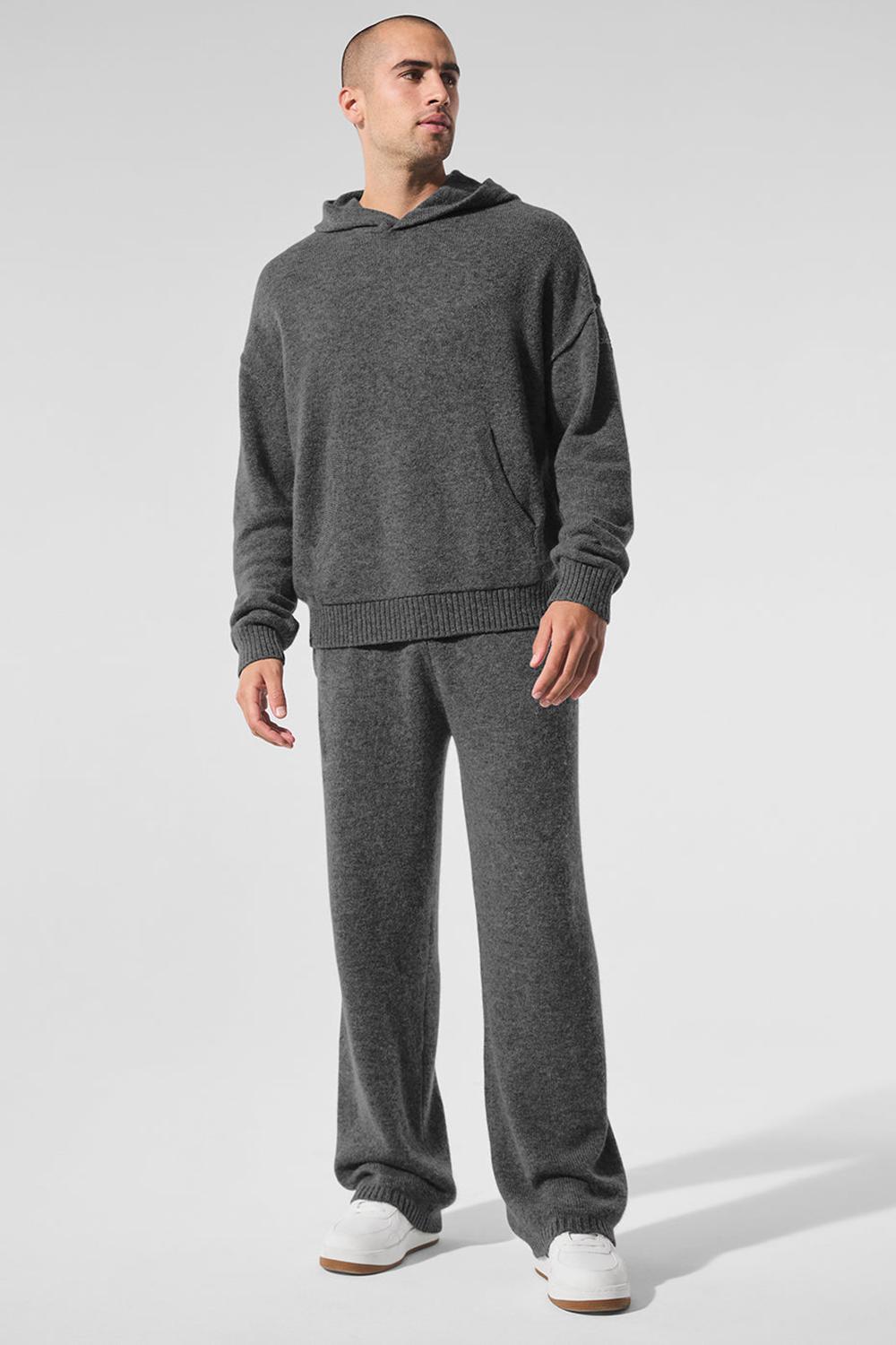 Alo Yoga New Class Cashmere Miesten Huppari Platina Harmaat | Suomi  7690-OESKT