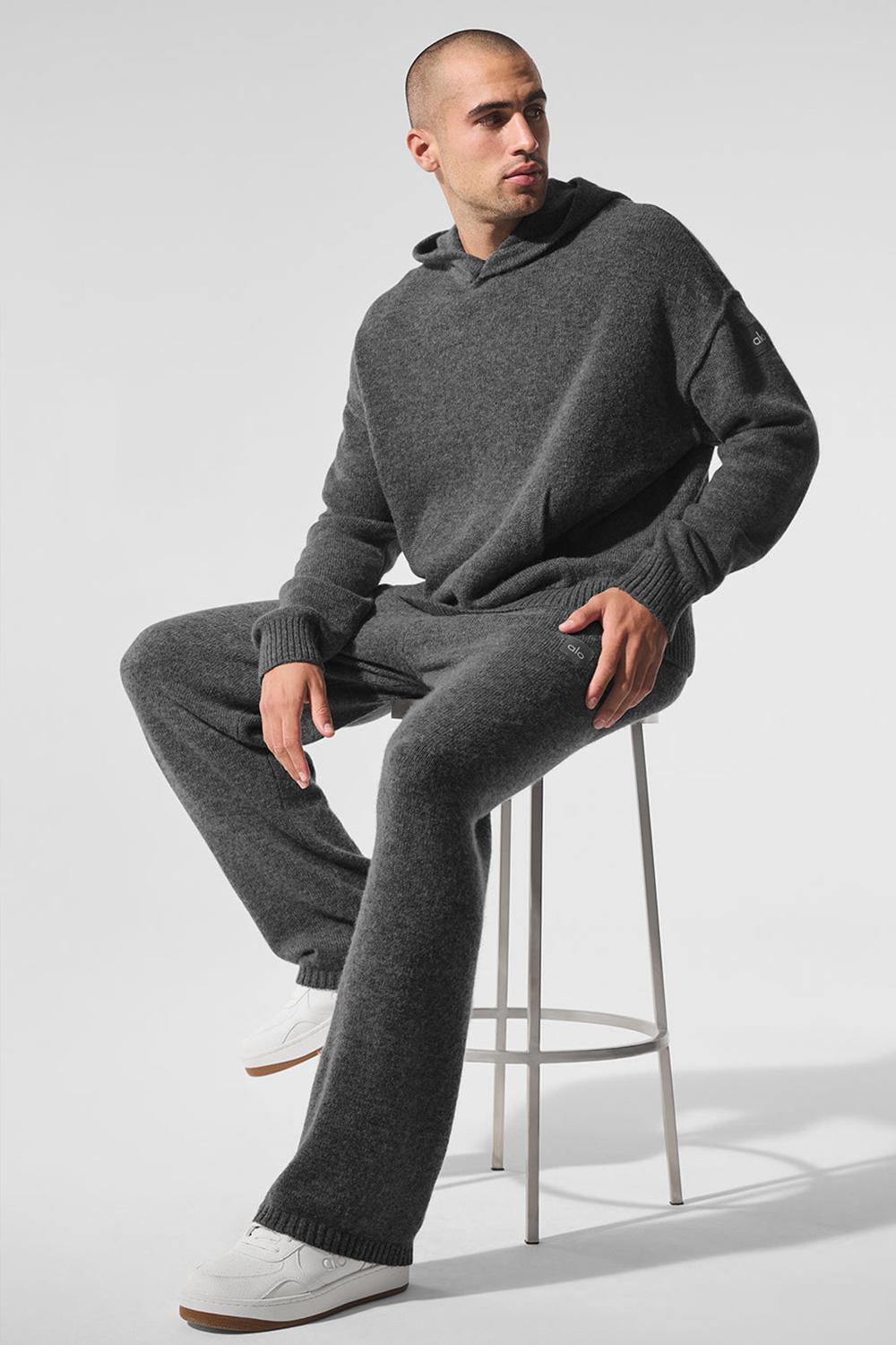 Alo Yoga New Class Cashmere Miesten Huppari Platina Harmaat | Suomi  7690-OESKT
