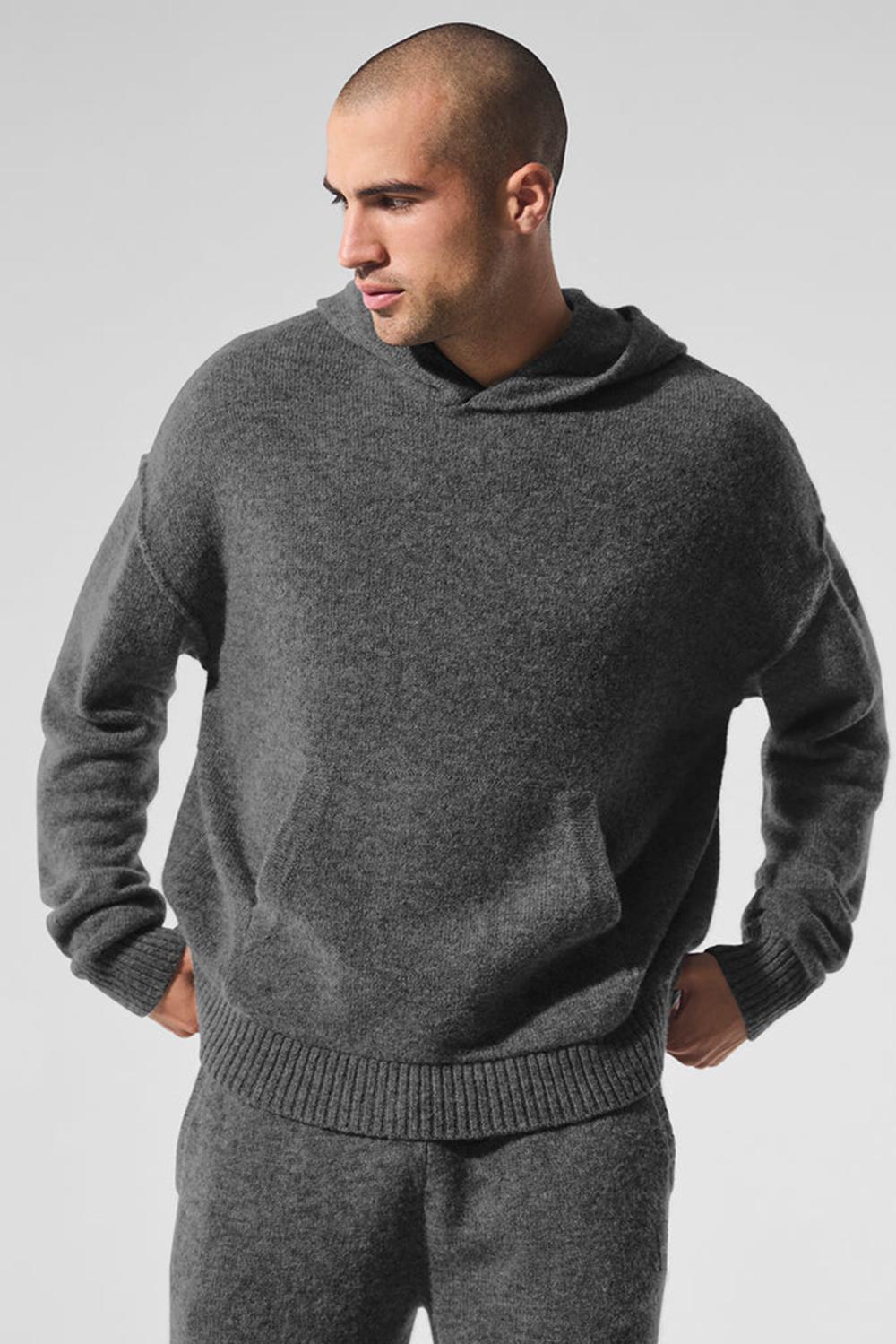 Alo Yoga New Class Cashmere Miesten Huppari Platina Harmaat | Suomi  7690-OESKT