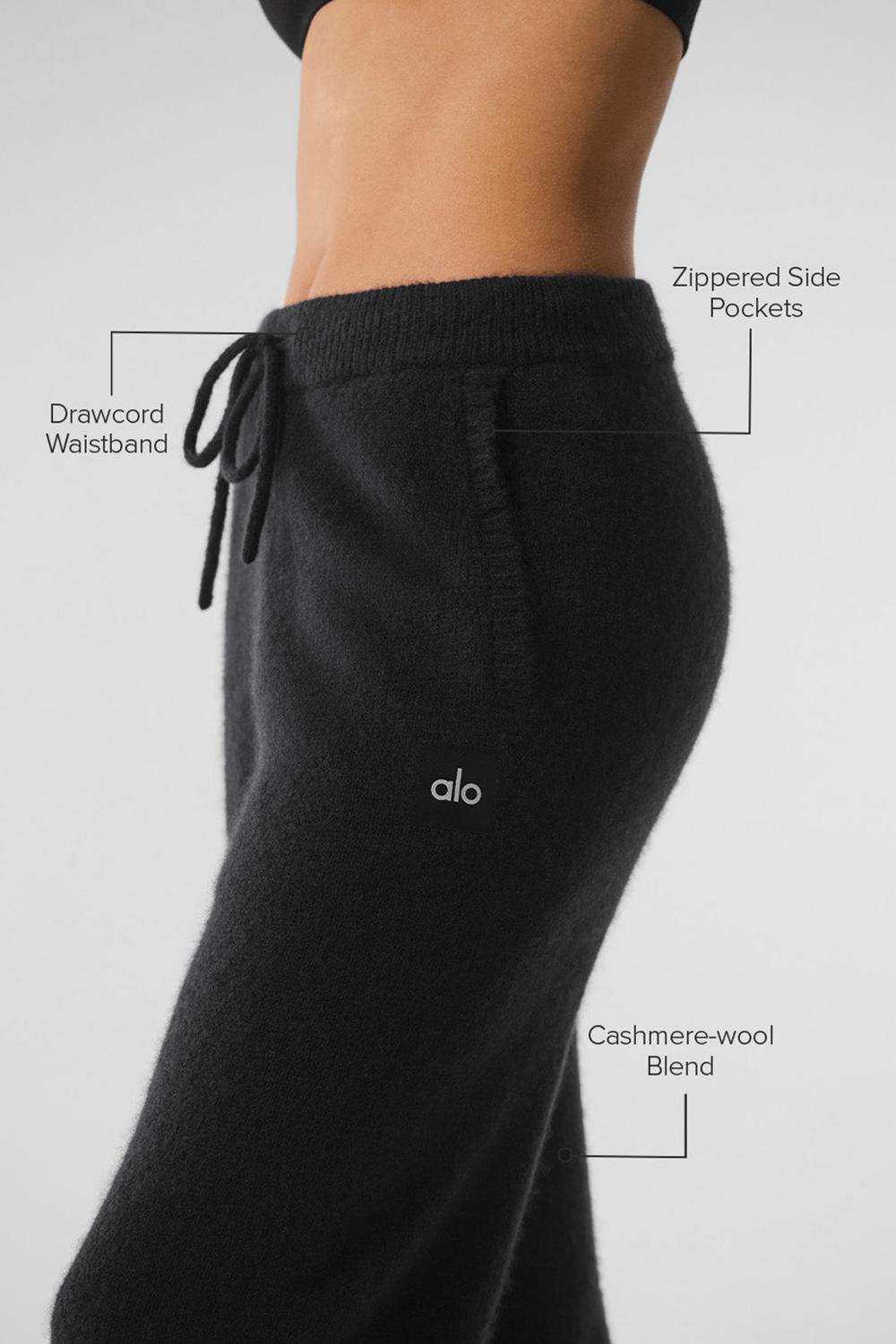 Alo Yoga New Class Cashmere Naisten Collegehousut Mustat | Suomi  9685-NTMBI
