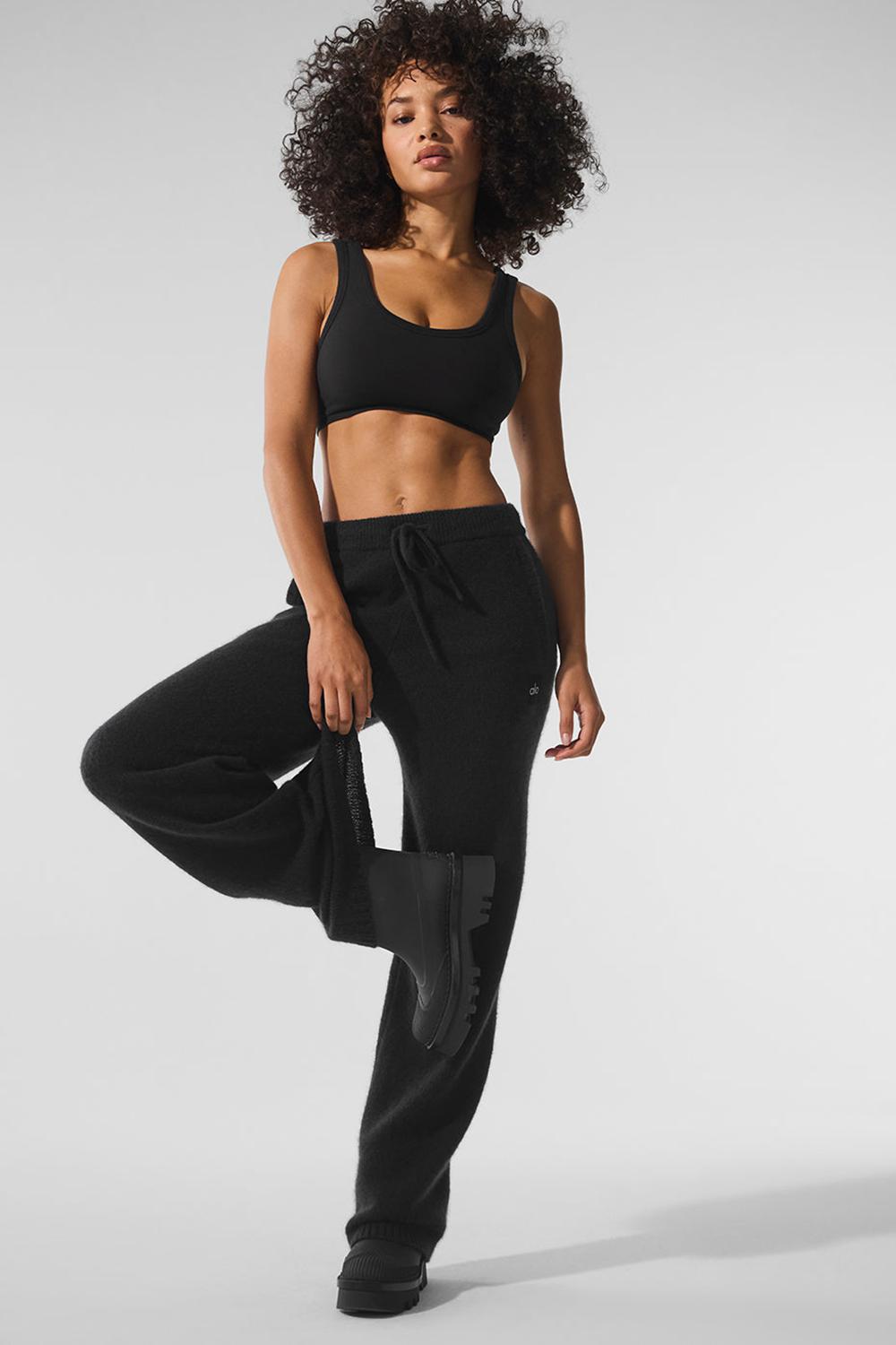 Alo Yoga New Class Cashmere Naisten Collegehousut Mustat | Suomi  9685-NTMBI
