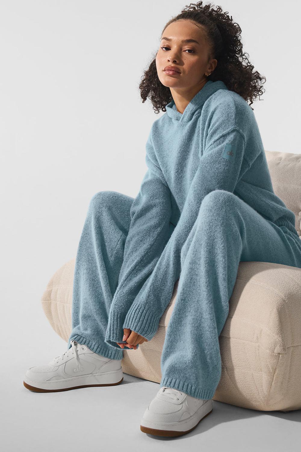 Alo Yoga New Class Cashmere Naisten Collegehousut Sininen | Suomi  4708-MJKAF