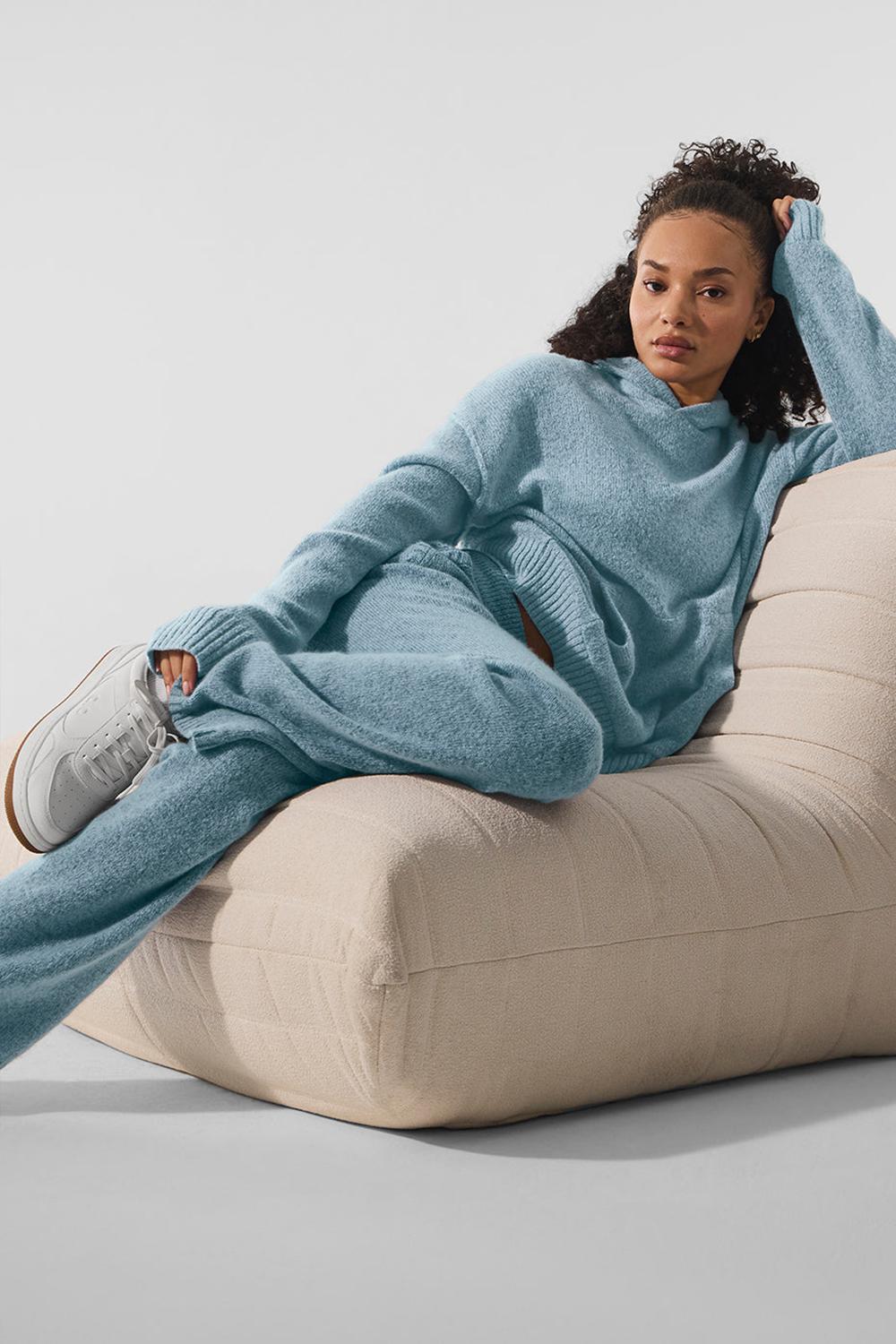 Alo Yoga New Class Cashmere Naisten Collegehousut Sininen | Suomi  4708-MJKAF