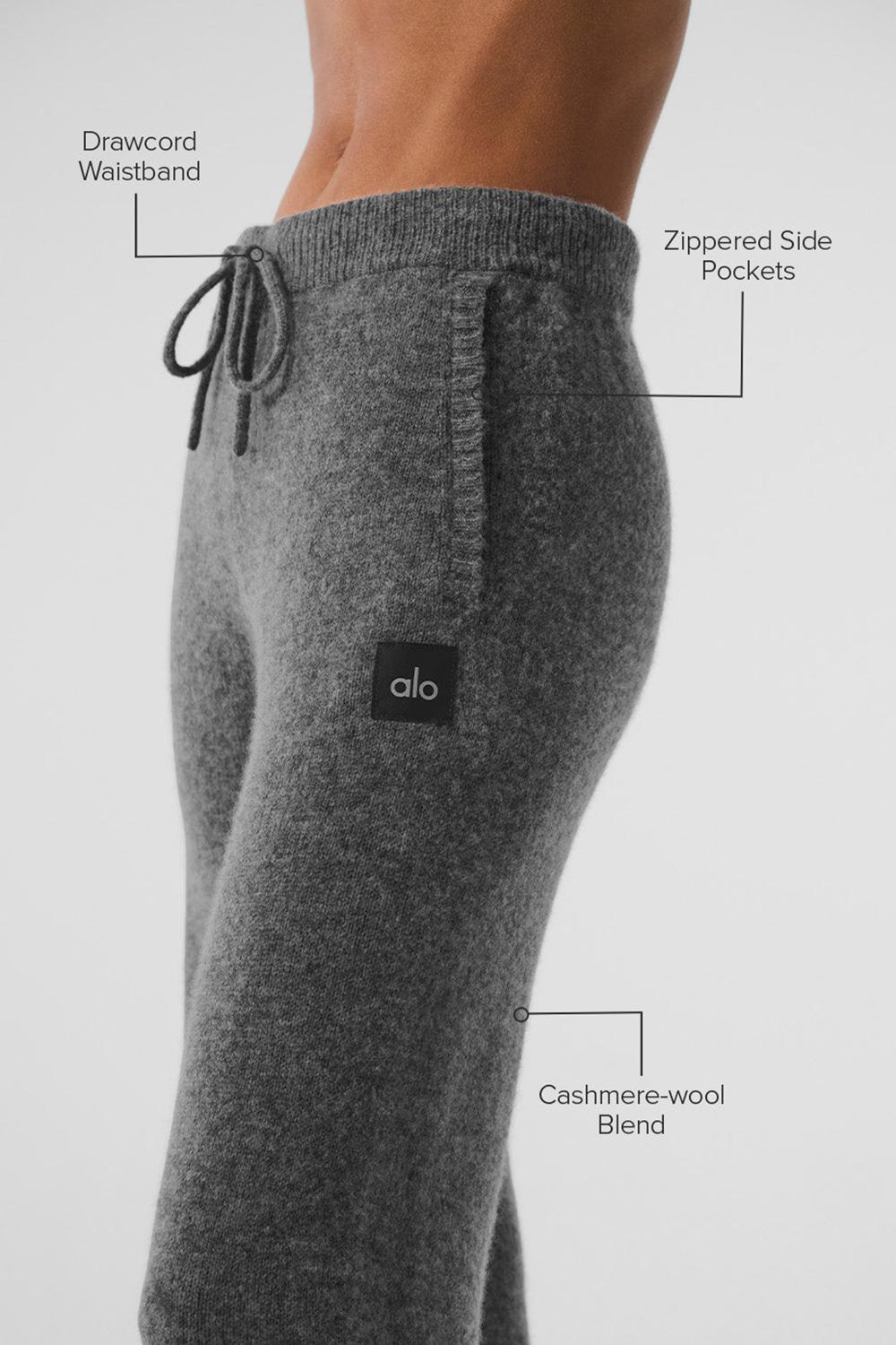 Alo Yoga New Class Cashmere Naisten Collegehousut Platina Harmaat | Suomi  0217-QDGKH