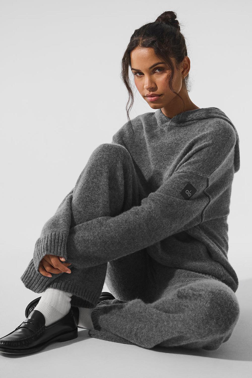 Alo Yoga New Class Cashmere Naisten Collegehousut Platina Harmaat | Suomi  0217-QDGKH