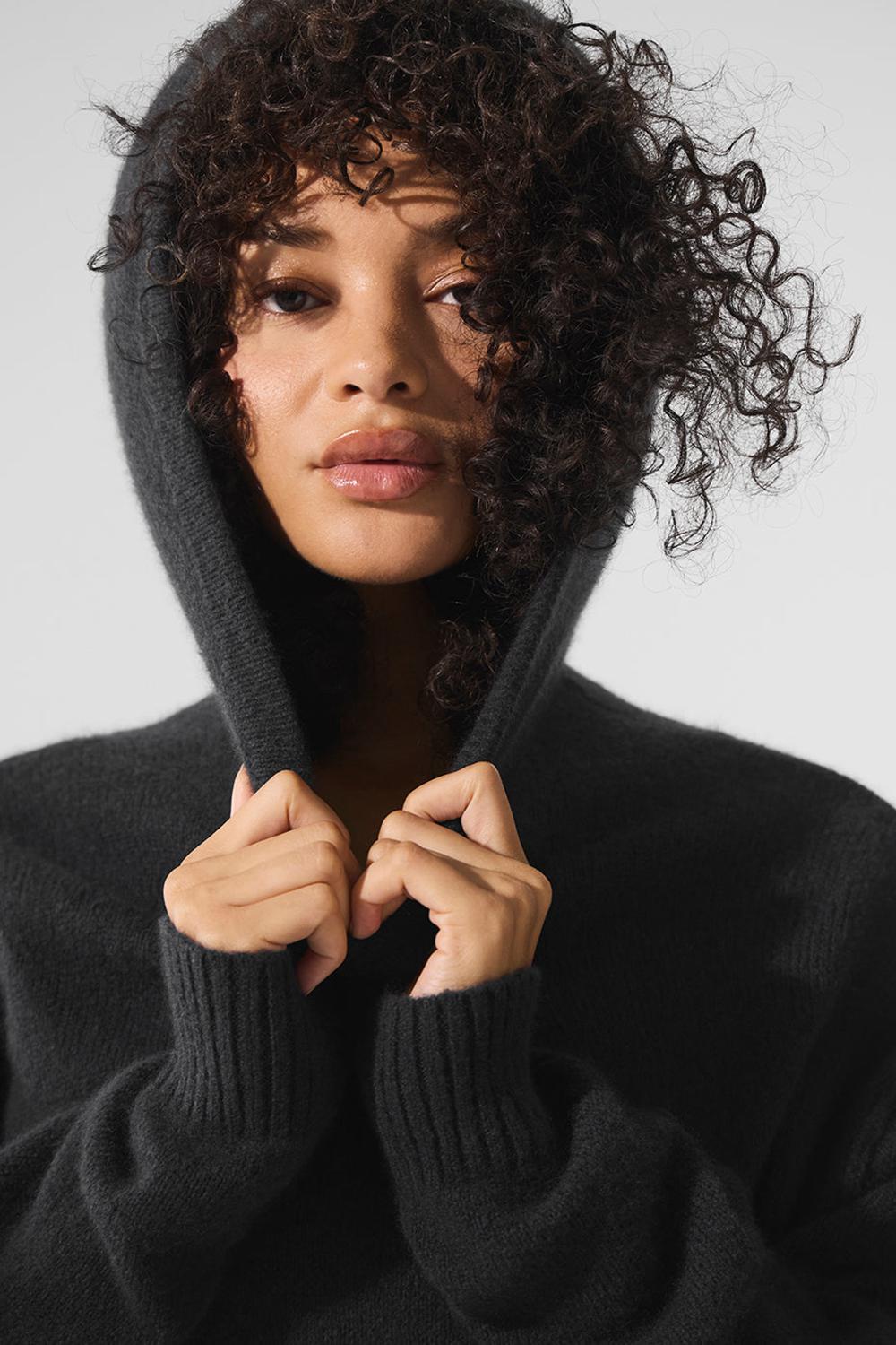 Alo Yoga New Class Cashmere Naisten Huppari Mustat | Suomi  2701-LWMEV