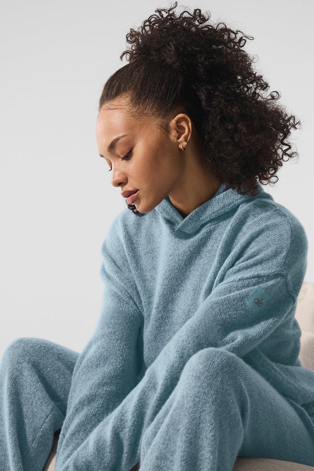 Alo Yoga New Class Cashmere Naisten Huppari Sininen | Suomi  6581-YCHLW