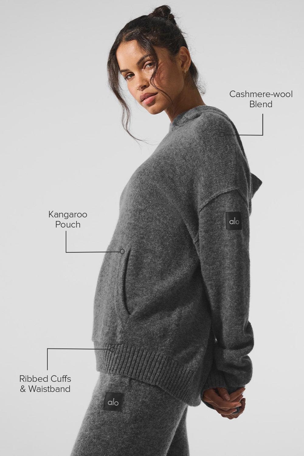Alo Yoga New Class Cashmere Naisten Huppari Platina Harmaat | Suomi  6904-AXVYS