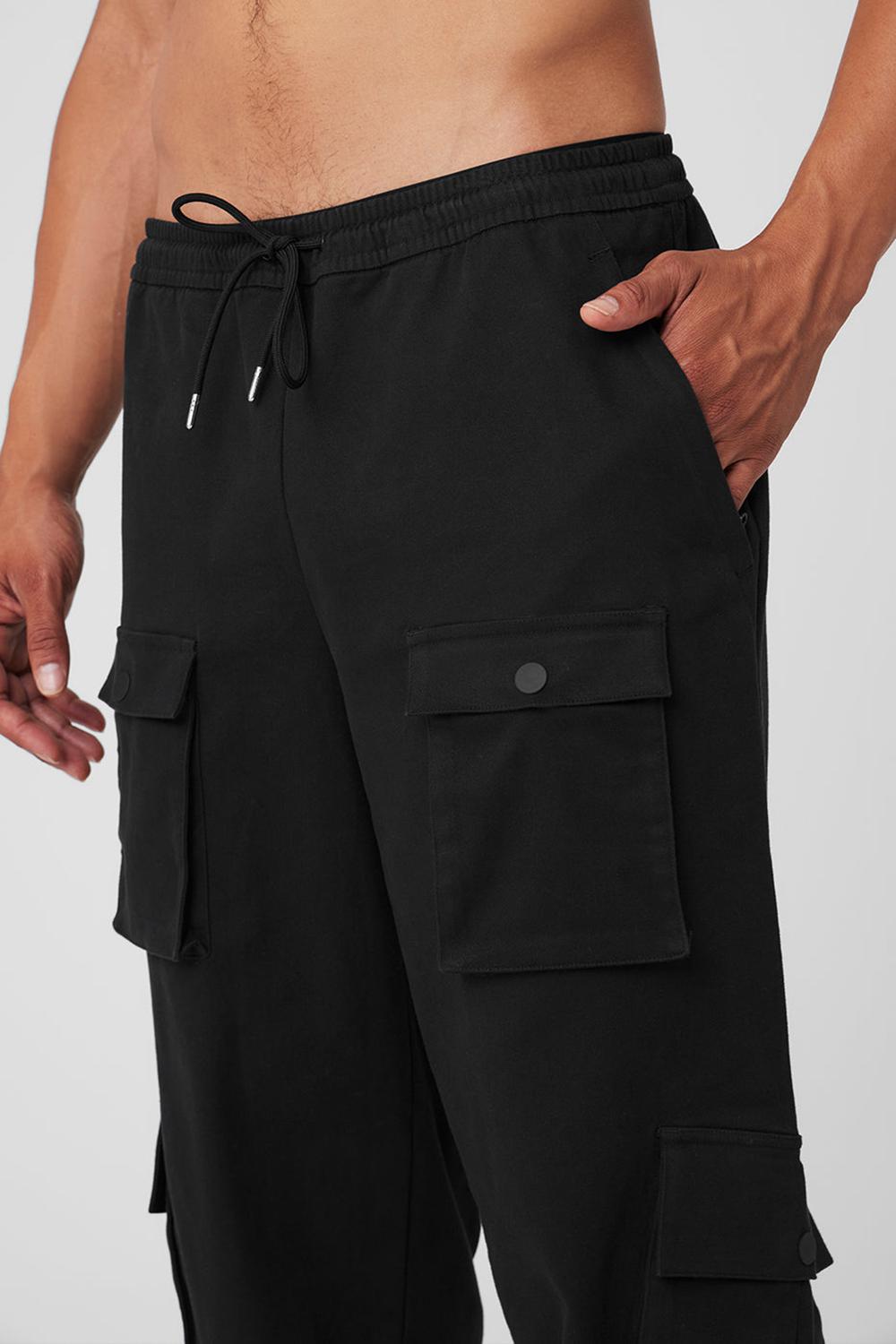 Alo Yoga Northstar Cargo Miesten Housut Mustat | Suomi  5190-GIYCL
