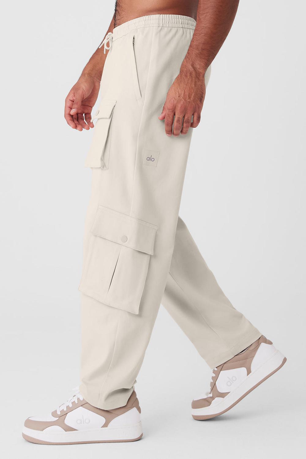 Alo Yoga Northstar Cargo Miesten Housut Bone | Suomi  7521-IGWOU
