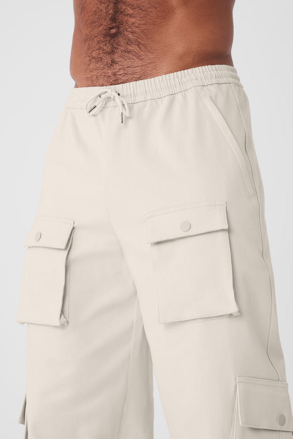 Alo Yoga Northstar Cargo Miesten Housut Bone | Suomi  7521-IGWOU