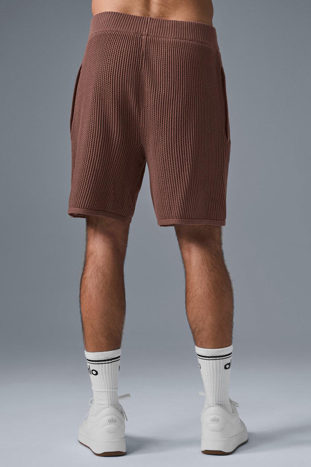 Alo Yoga Open-Knit Miesten Shortsit Chestnut | Suomi  9063-RTUXP